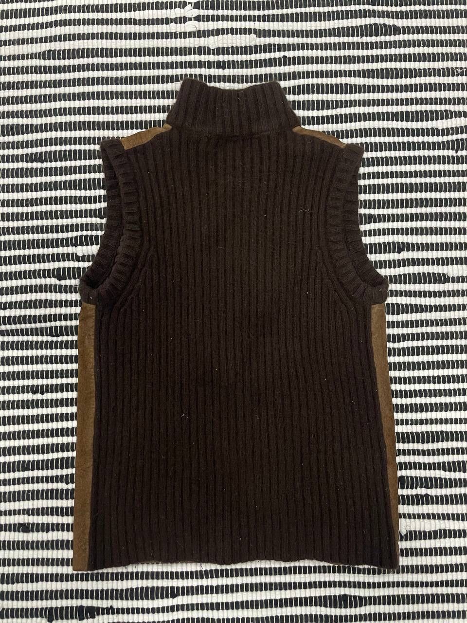 Japanese Brand × Ralph Lauren × Vintage Vintage Ralph Lauren Leather Wool Vest Y2K Size US S / EU 44-46 / 1 - 4 Thumbnail