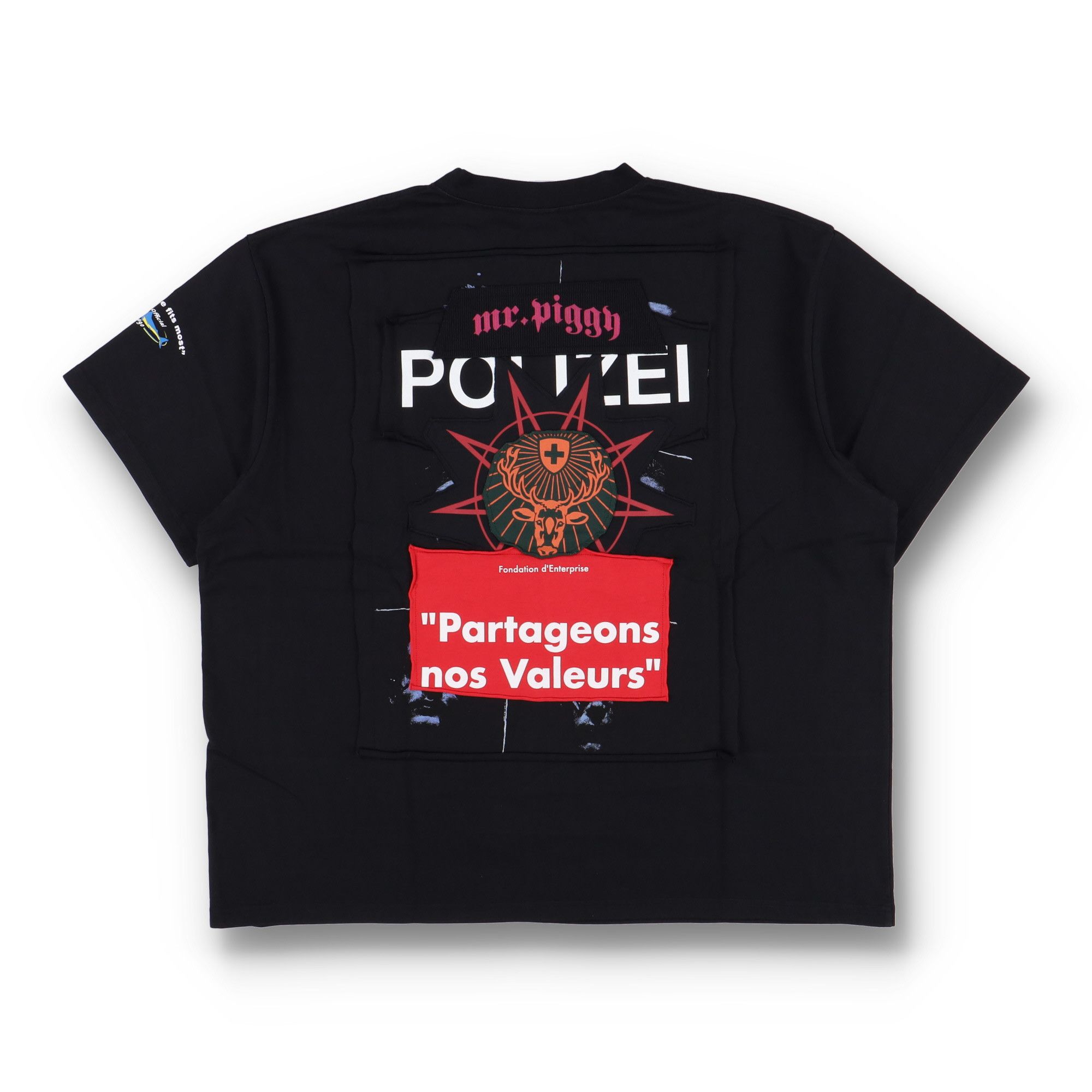 Vetements Black Russia Patchwork Oversized T-Shirt Size S / US 4 / IT 40 - 10 Thumbnail