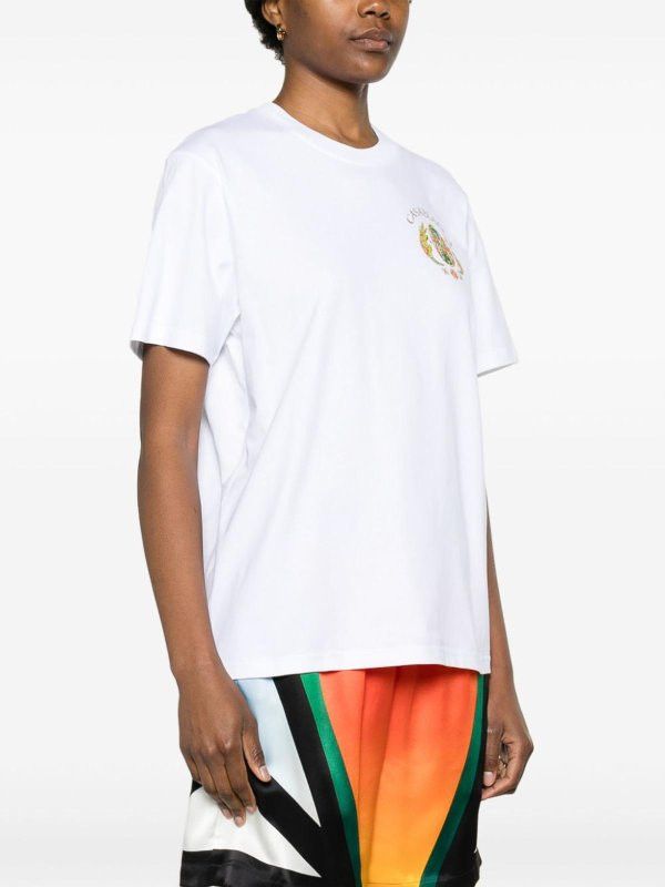 Casablanca o1mle0326 Printed T-Shirt Tennis Club in White Size US M / EU 48-50 / 2 - 4 Thumbnail