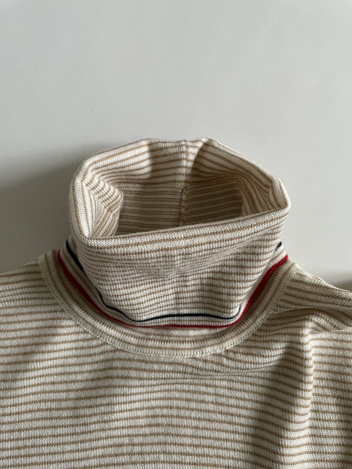 Miu Miu Miu Miu FW00 Runway Striped Wool Turtleneck Sweater Size US S / EU 44-46 / 1 - 4 Thumbnail