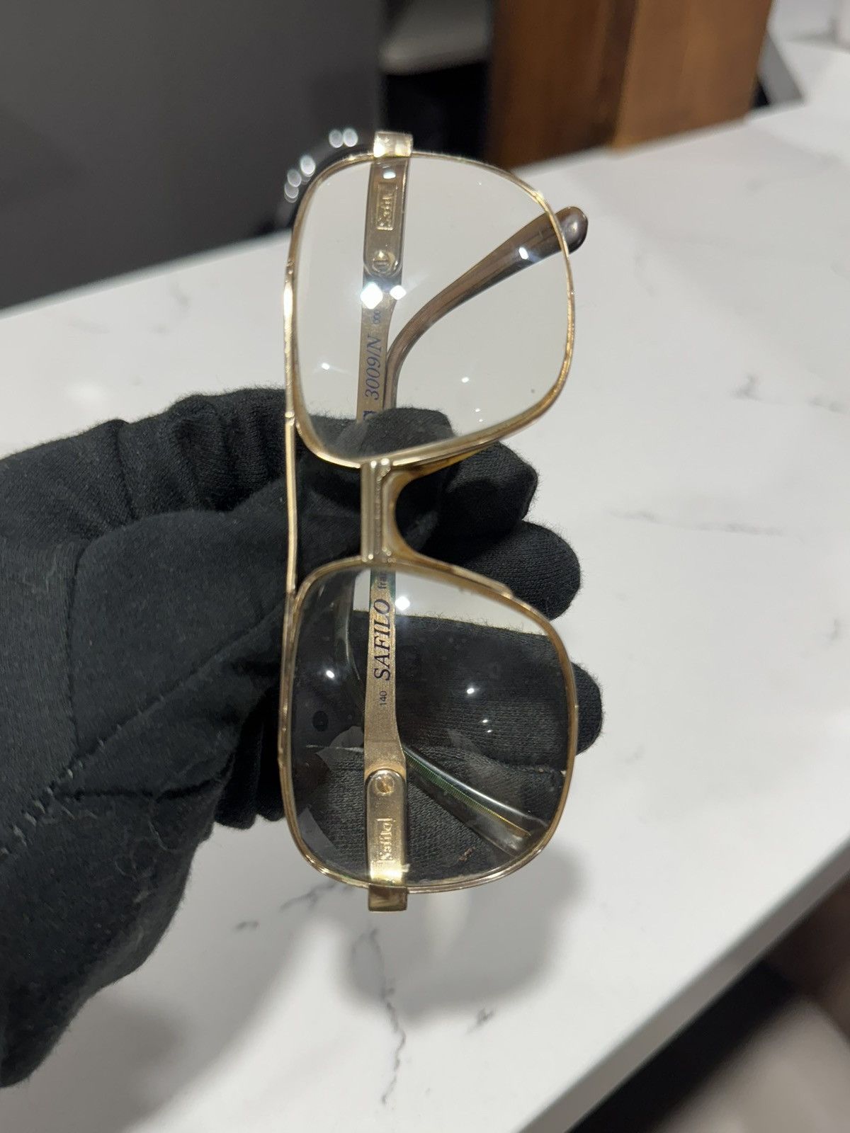 Safilo RARE Vintage AVIATORS by Safilo Elasta 3009 EYEGLASSES FRAME Size ONE SIZE - 16 Thumbnail