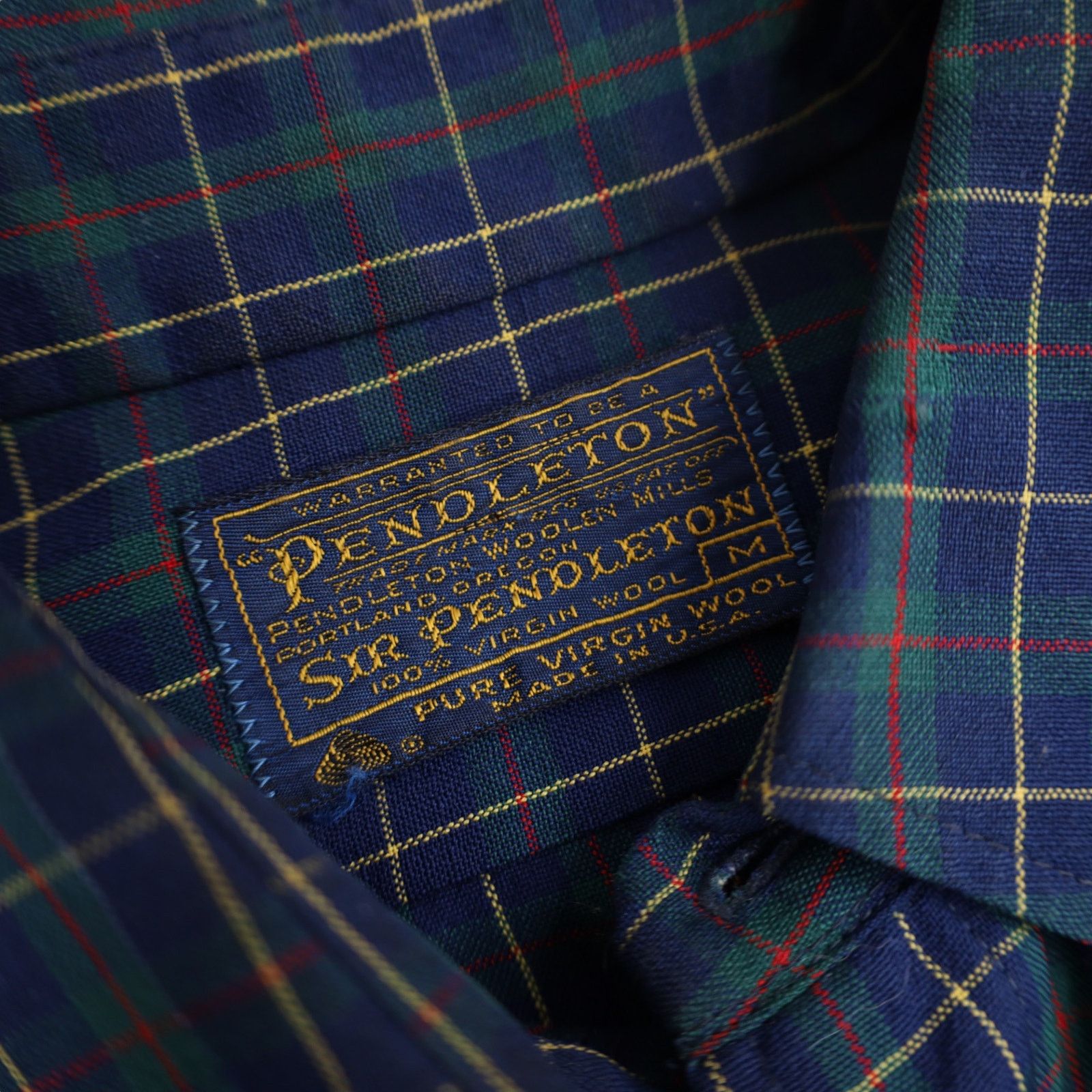 Pendleton × Vintage True Vintage Sir Pendleton Wool Dress Shirt Size US M / EU 48-50 / 2 - 5 Thumbnail