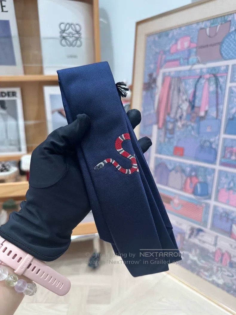 Gucci Gucci Spirit Snake Tie Size ONE SIZE - 2 Thumbnail
