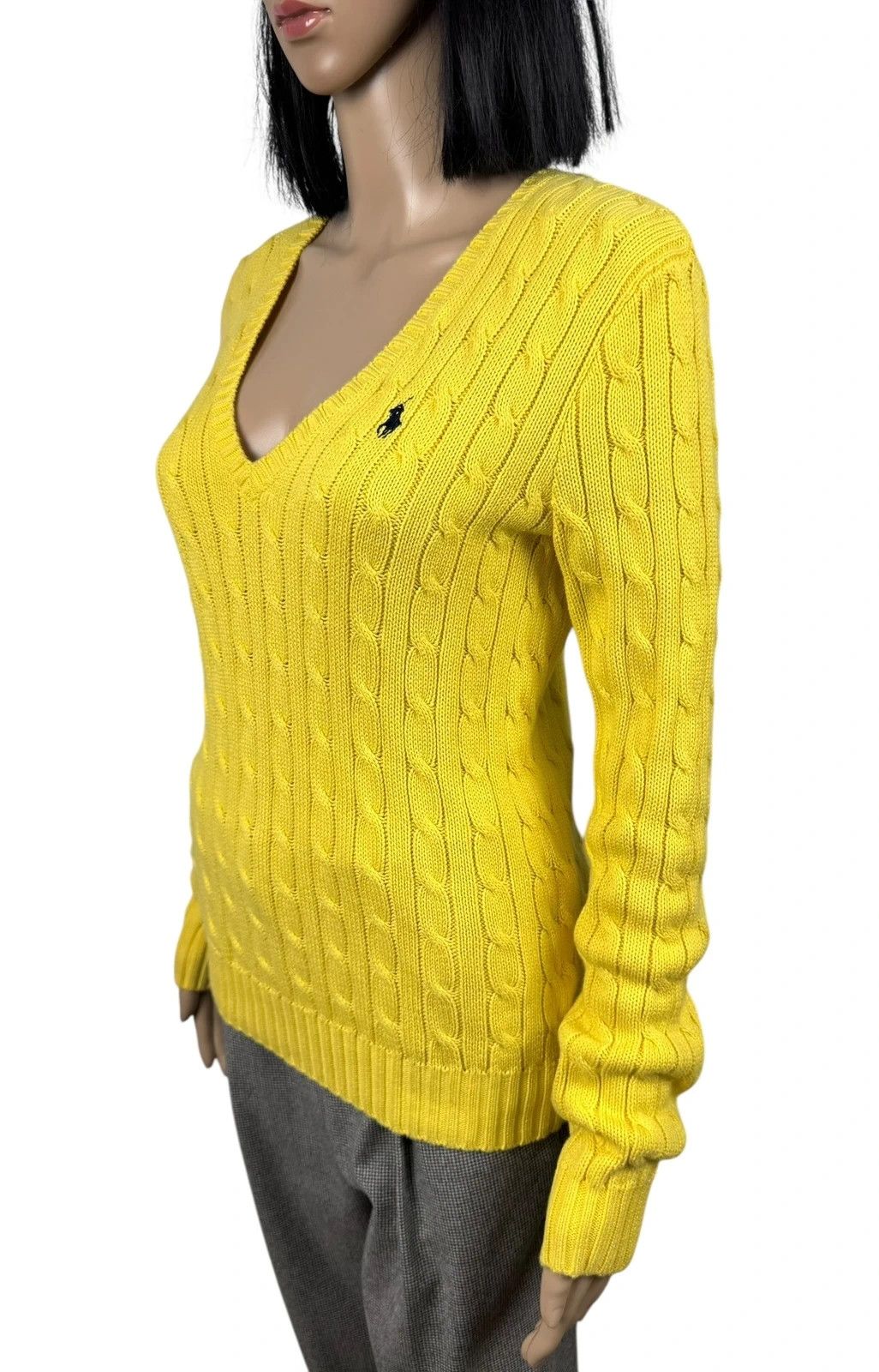 Ralph Lauren Ralph Lauren Cable Knit Sweater V-Neck Vintage size M Size M / US 6-8 / IT 42-44 - 4 Thumbnail