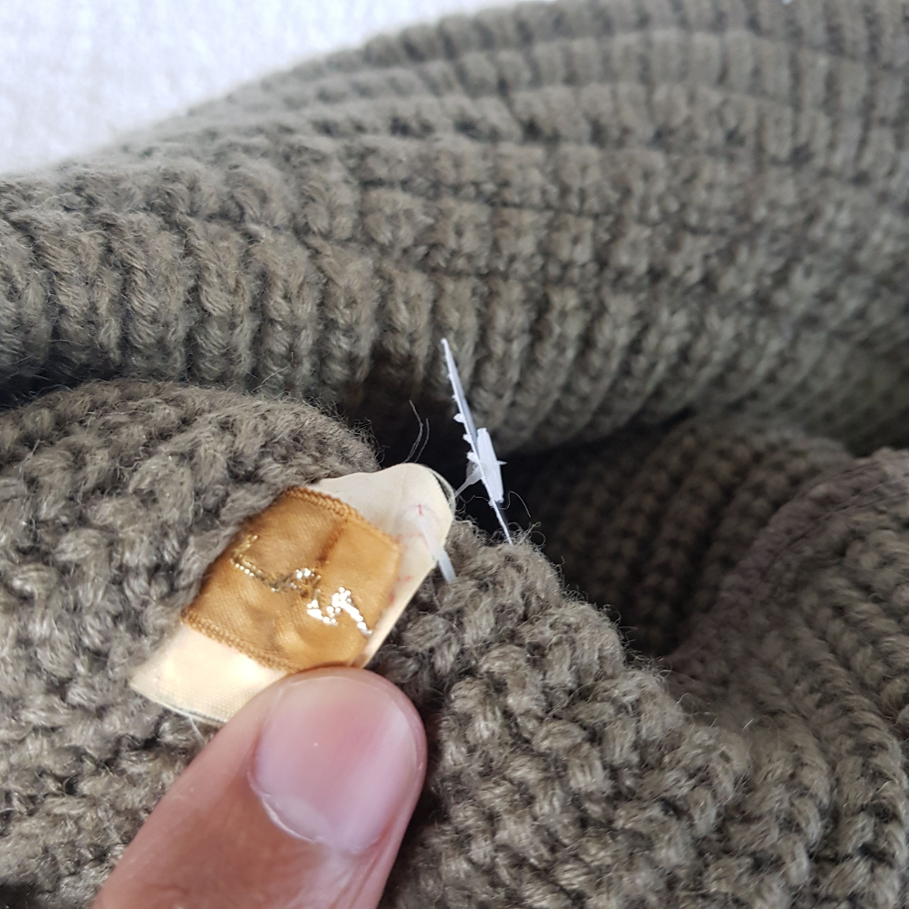 Lancel Vintage 90s Lancel Beanie Cable Knit Aran Isle Snow Caps Hat Size ONE SIZE - 7 Thumbnail