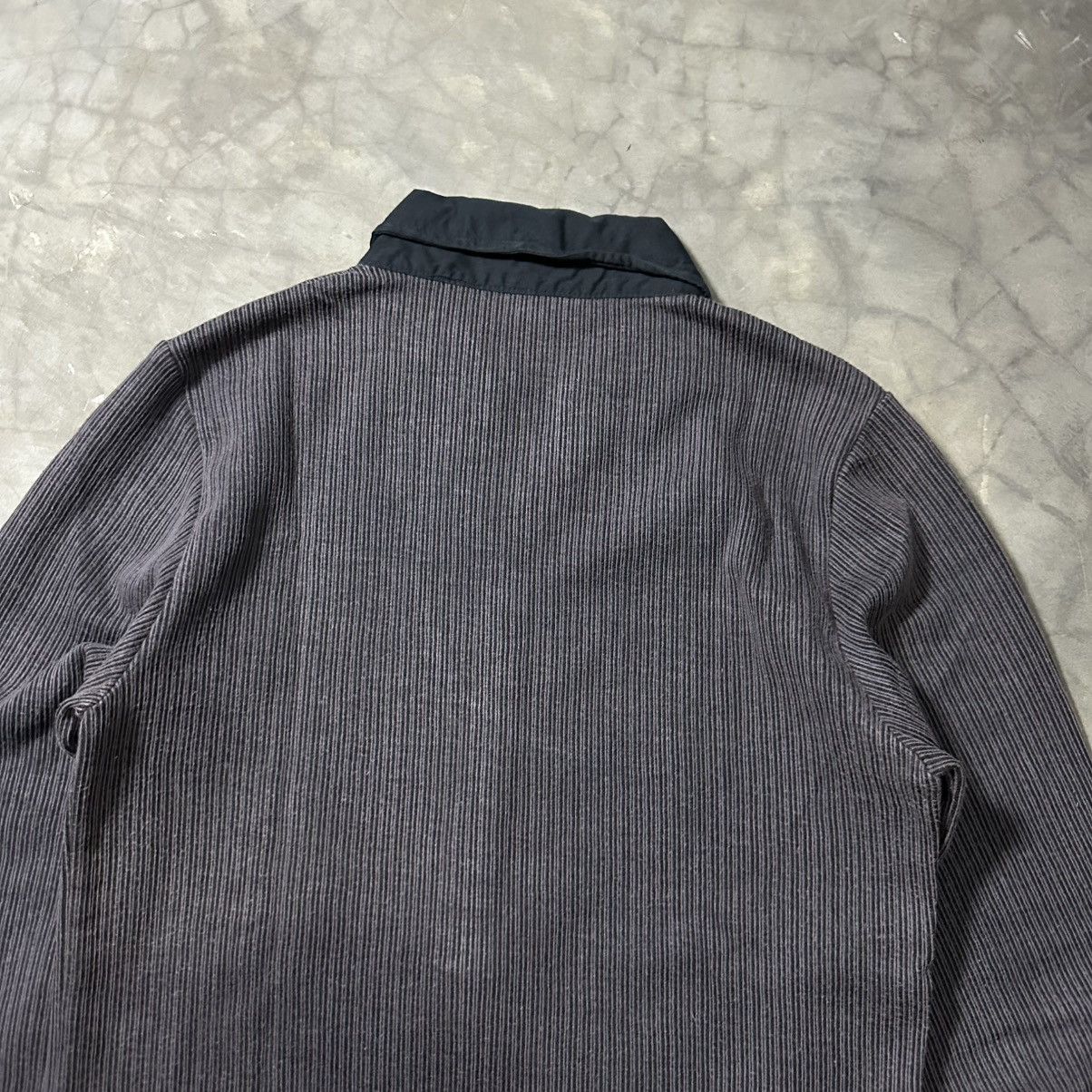 Japanese Brand JAPANESE CRAZY GOTHIC RIBBED COLLARED HENLEY BLESS SHIRT Size US M / EU 48-50 / 2 - 10 Thumbnail