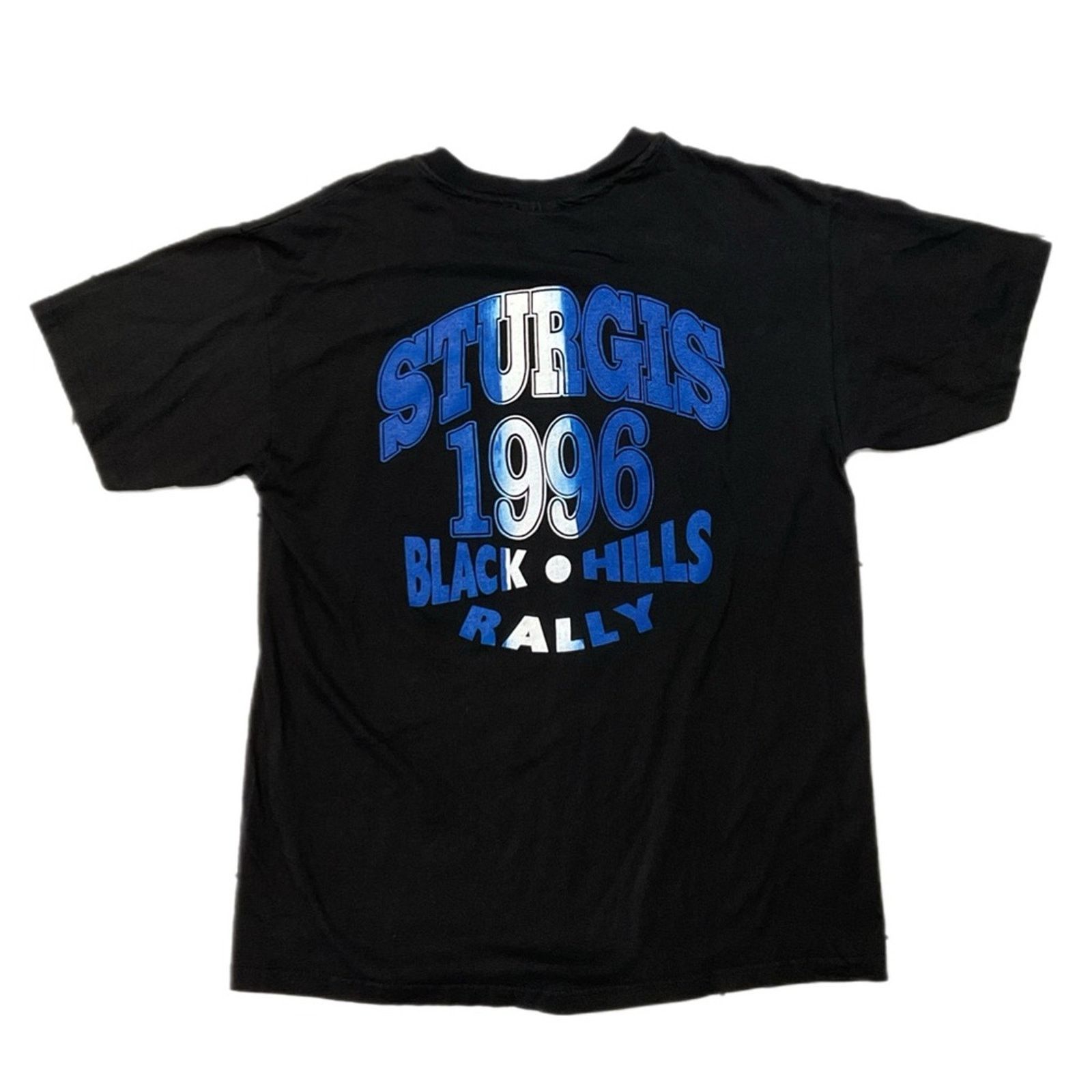 Hanes Vintage 1996 Sturgis Black Hills Rally Eagle T-Shirt Hanes Size US L / EU 52-54 / 3 - 2 Thumbnail