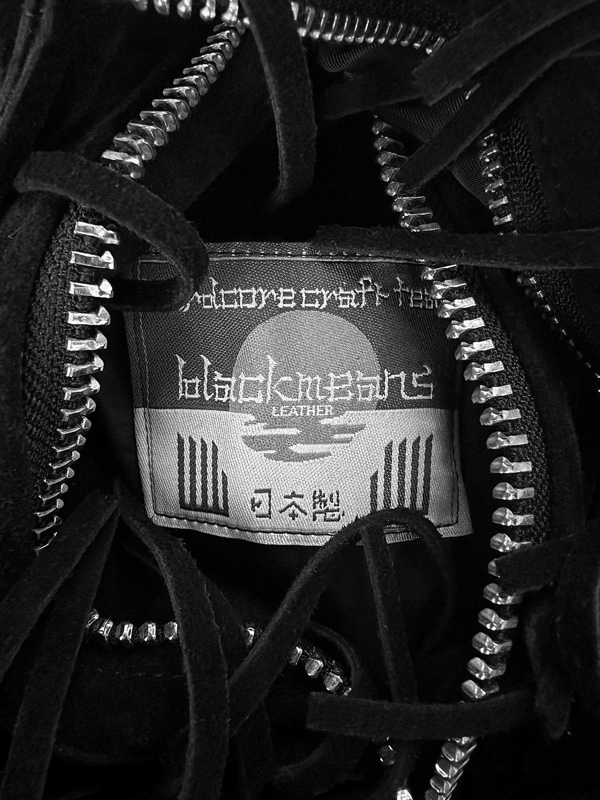 Blackmeans AW22 Blackmeans ‘Fringe’ Black Suede Western Biker Jacket Size US M / EU 48-50 / 2 - 3 Thumbnail