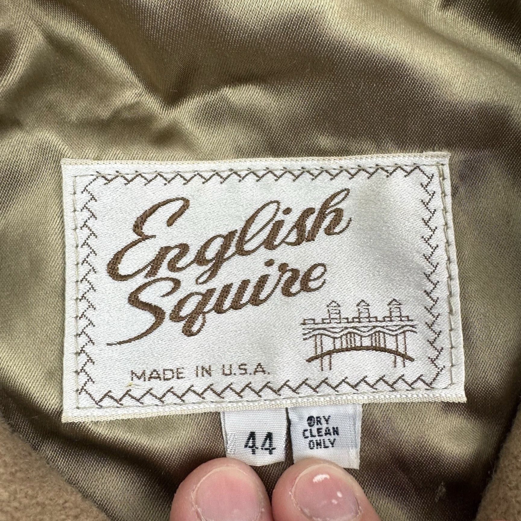 Vintage VINTAGE English Squire Bomber Jacket Adult Large Brown 1970s Full Zip Snap Classic Mens Size US L / EU 52-54 / 3 - 3 Thumbnail