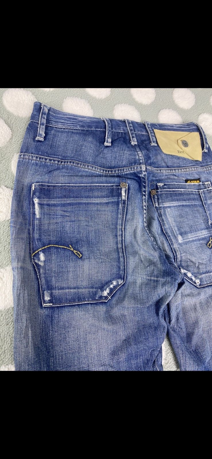 G-Star Vintage G Star Raw 3301 Steel Loose Tapered Button Fly Size US 29 - 23 Thumbnail