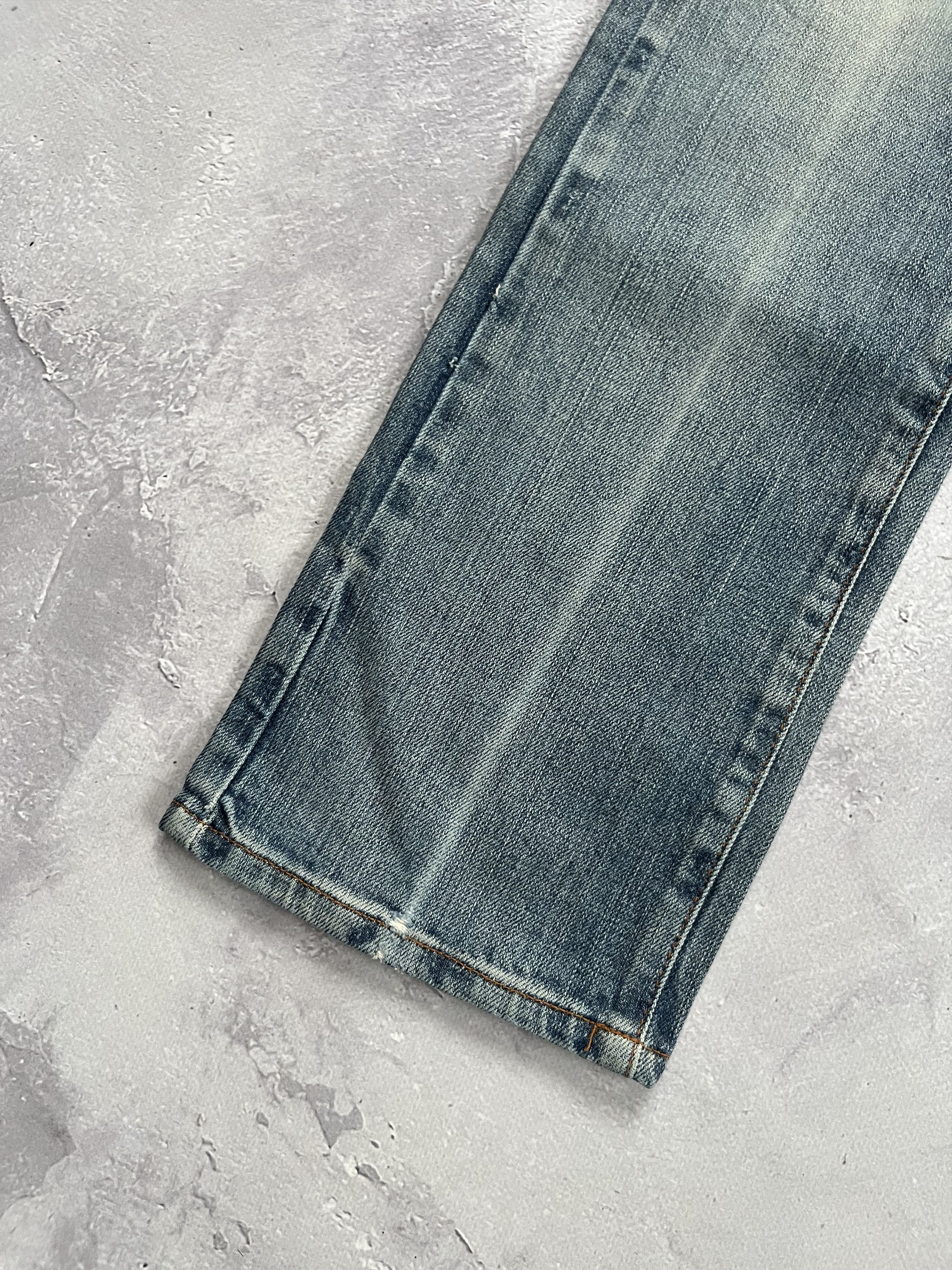 John Galliano John Galliano Buckle Back Jeans Y2K Bootcut Light Wash Size 24" / US 00 / IT 34 - 8 Thumbnail