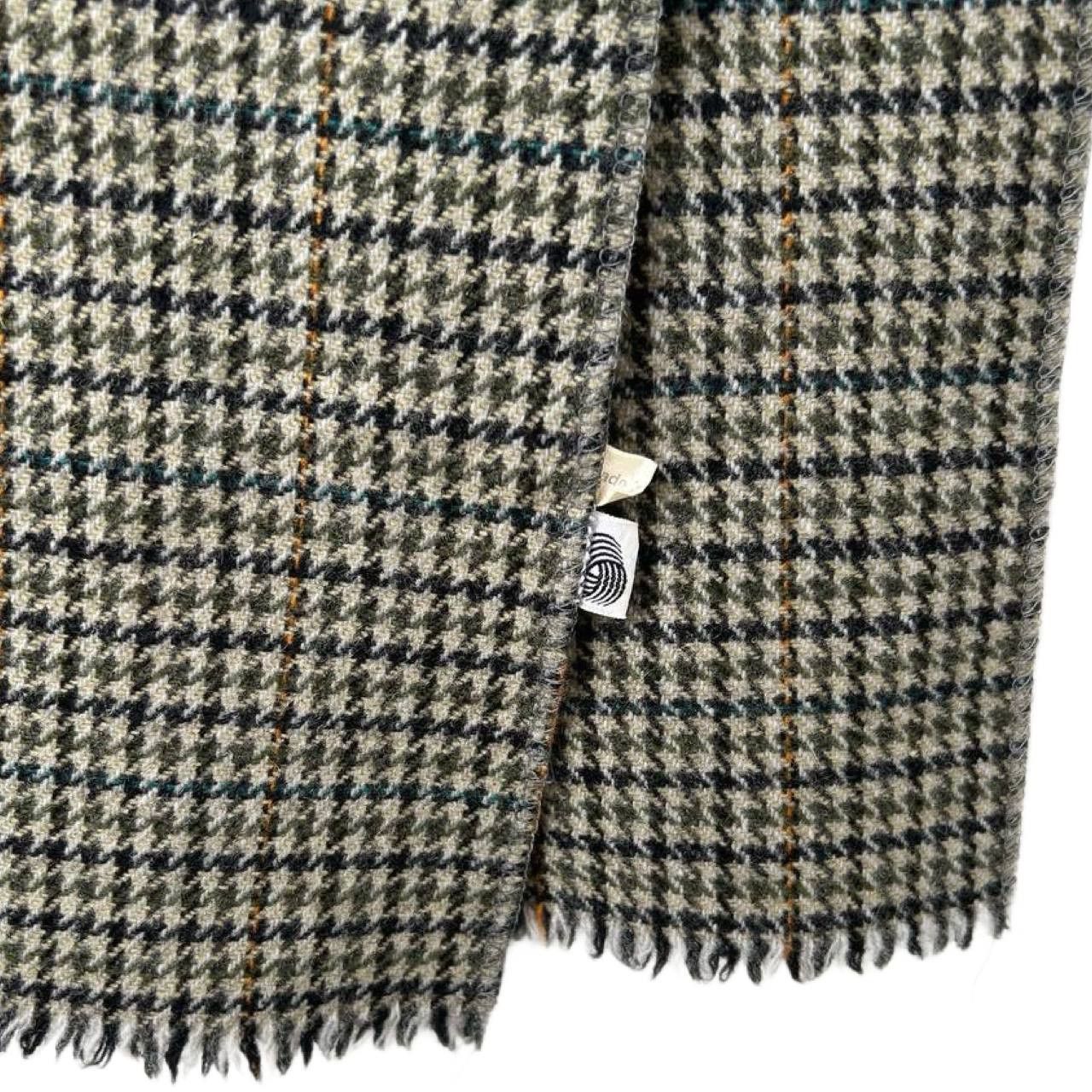 Vintage Wool houndstooth VTG scarf #1283 Size ONE SIZE - 1 Thumbnail