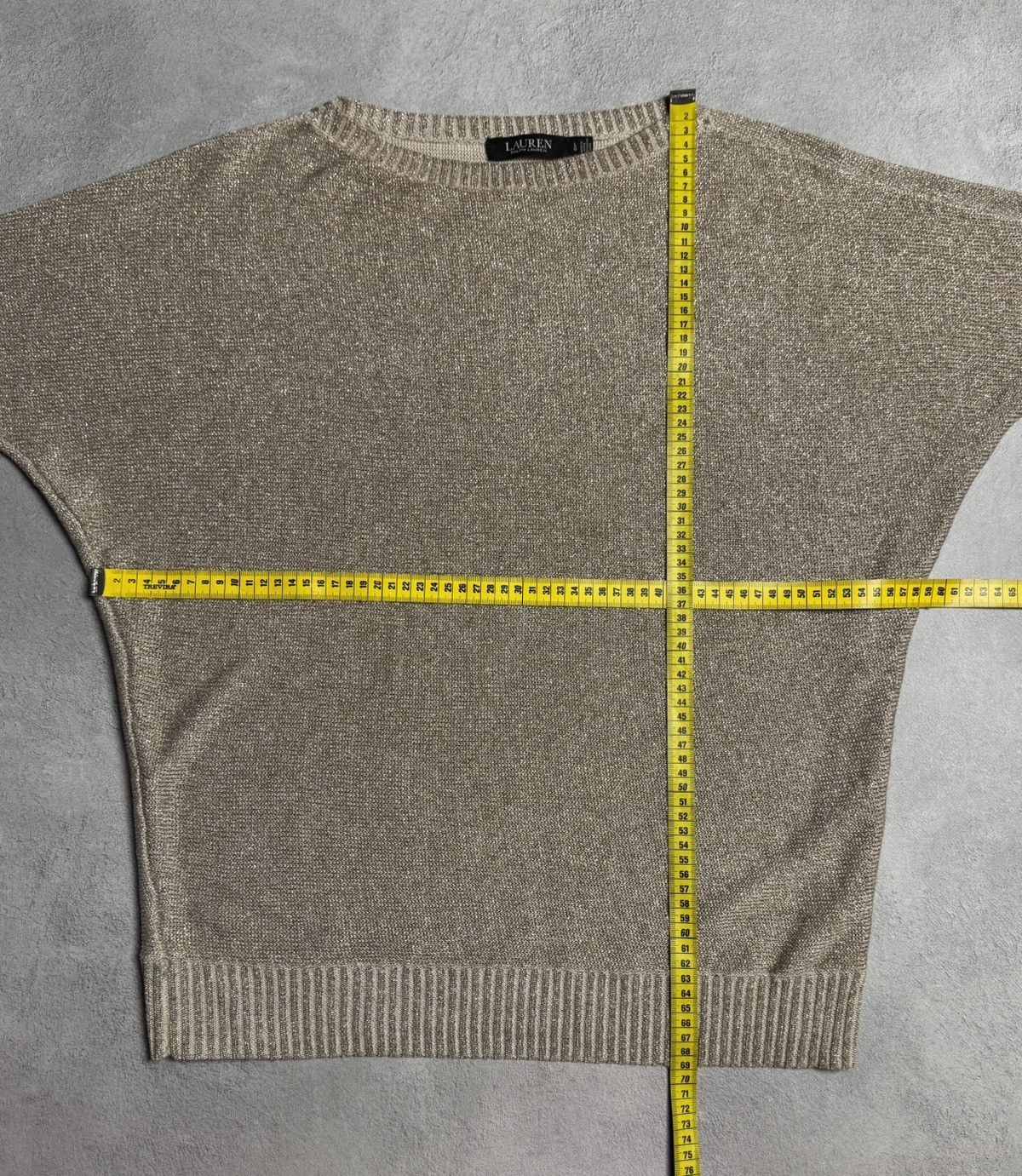 Lauren Ralph Lauren Lauren Ralph Lauren Black Label Knit Short Sleeve Sweater Size L / US 10 / IT 46 - 11 Thumbnail
