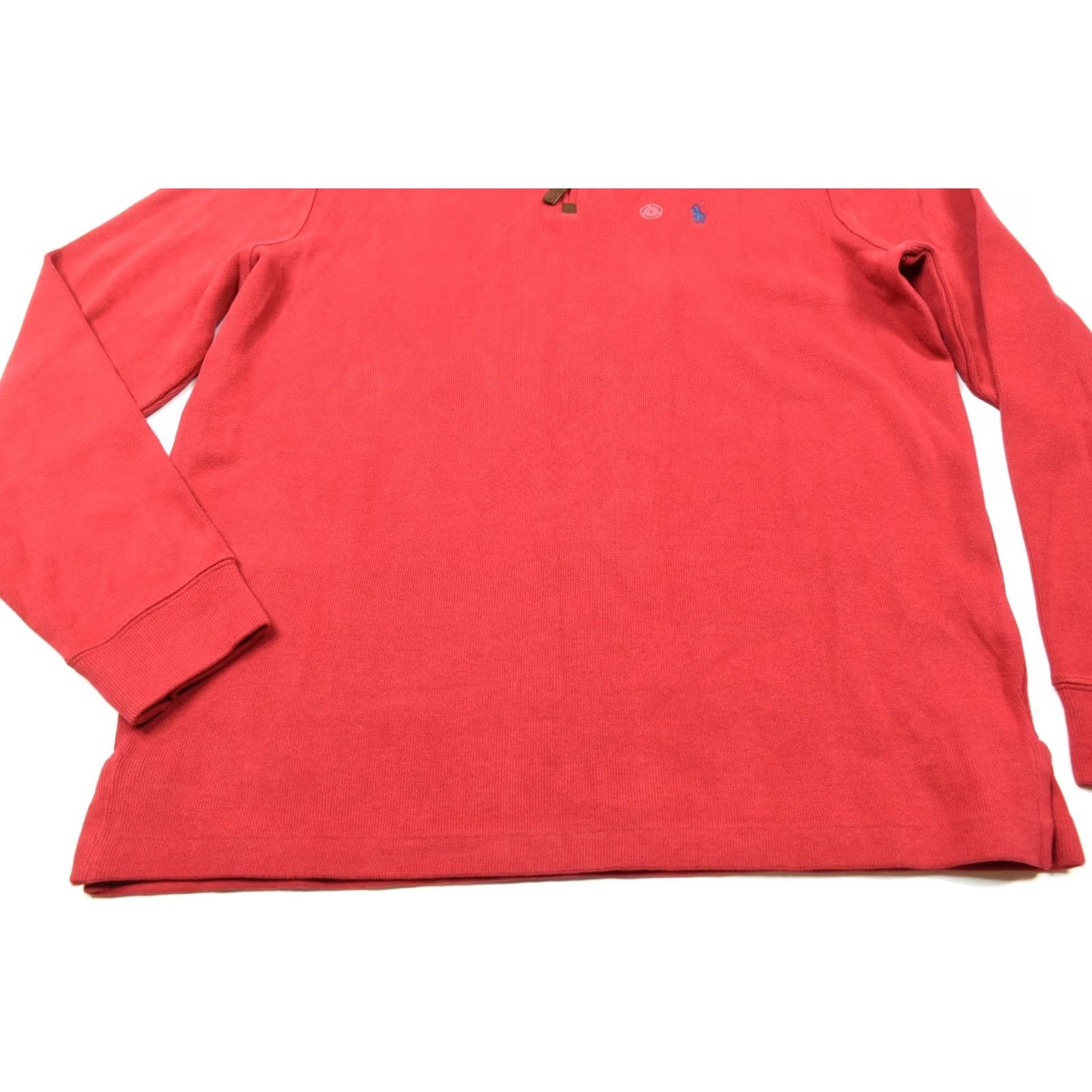 Polo Ralph Lauren Polo Ralph Lauren Sweater Mens L Red Zip Pullover Long Sleeve Cotton Size US L / EU 52-54 / 3 - 4 Thumbnail