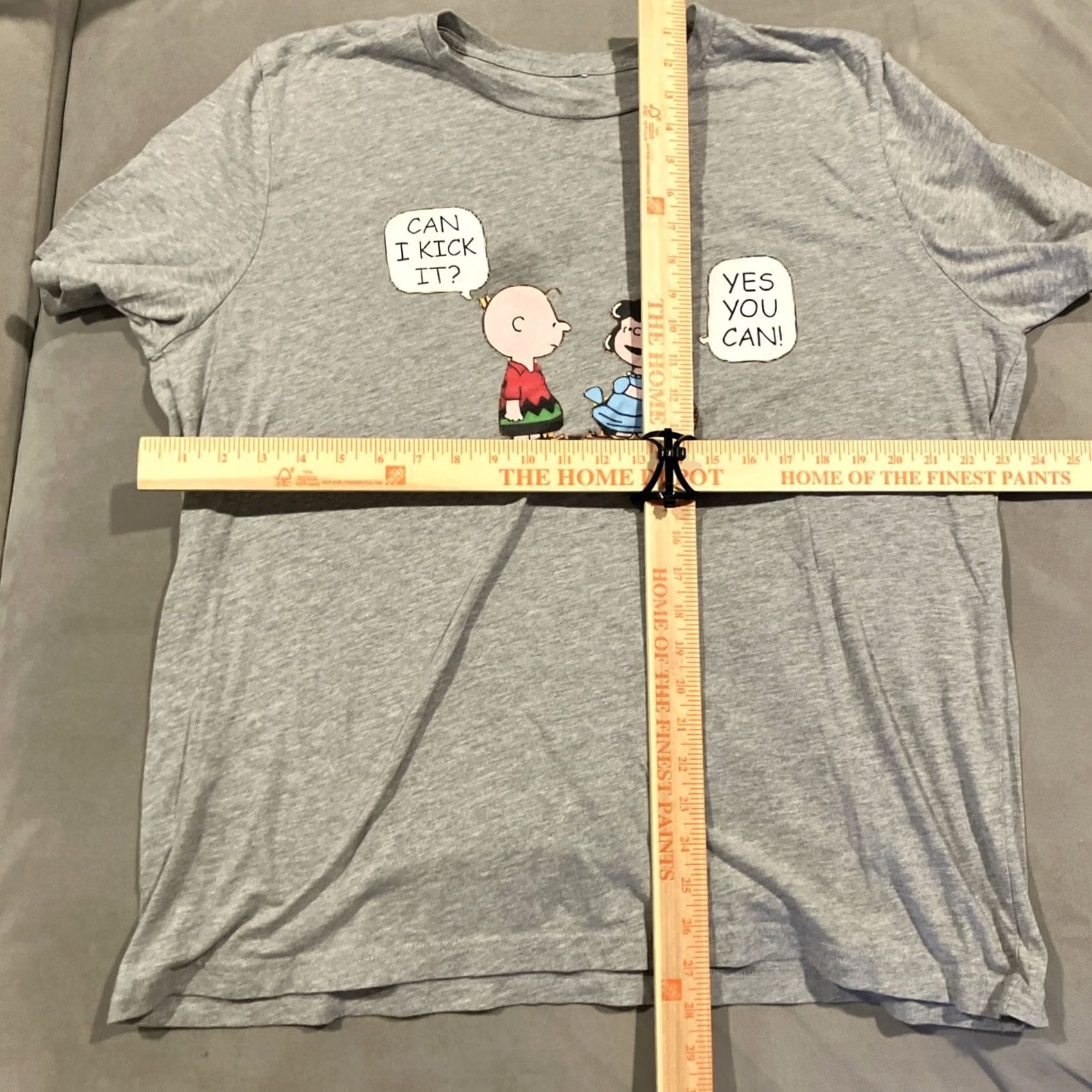 Quest Tribe Called Quest Charlie Brown Can I Kick It? Yes You Can T Shirt XL Gray Men Size US XL / EU 56 / 4 - 3 Thumbnail