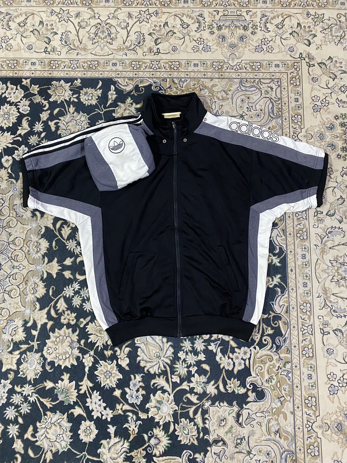 Adidas Adidas Vintage Zip Hoodie Short Sleeves Size US XL / EU 56 / 4 - 4 Thumbnail