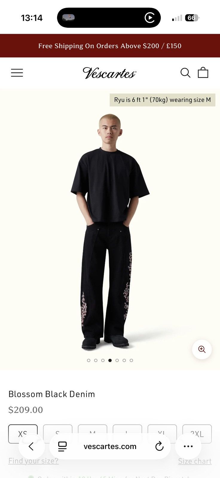 Other Blossom Black Denim Size US 34 / EU 50 - 4 Thumbnail
