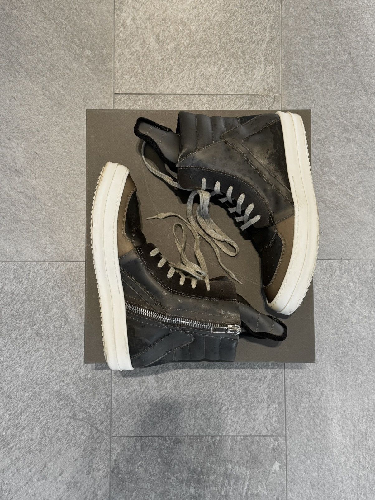 Rick Owens Iguana Geobasket Grailed