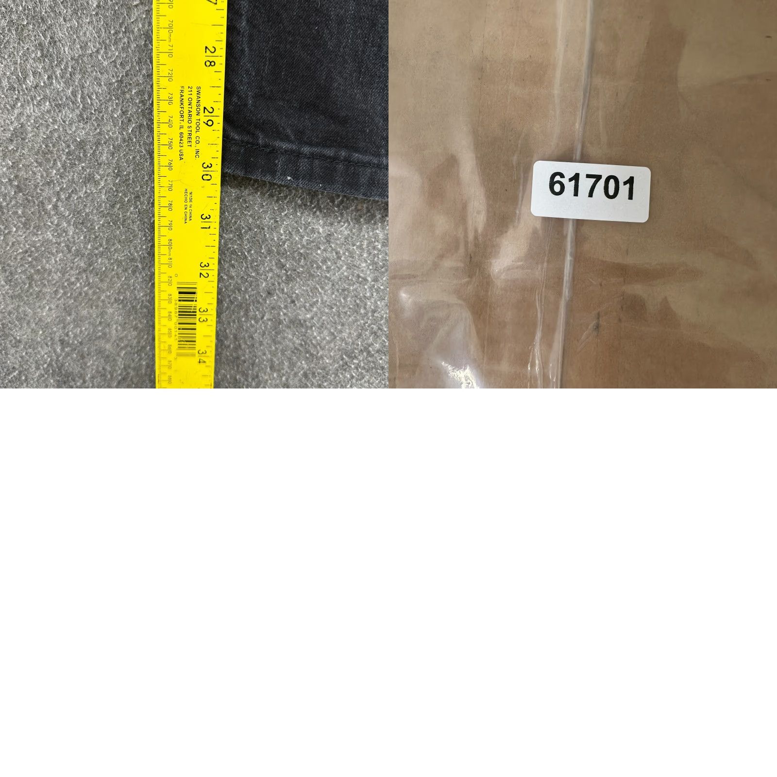 Levi's Levi's 502 Jeans Mens 31x32 Black Tapered Leg Athletic Dark Wash Stretch Denim Jeans Size US 31 - 8 Thumbnail
