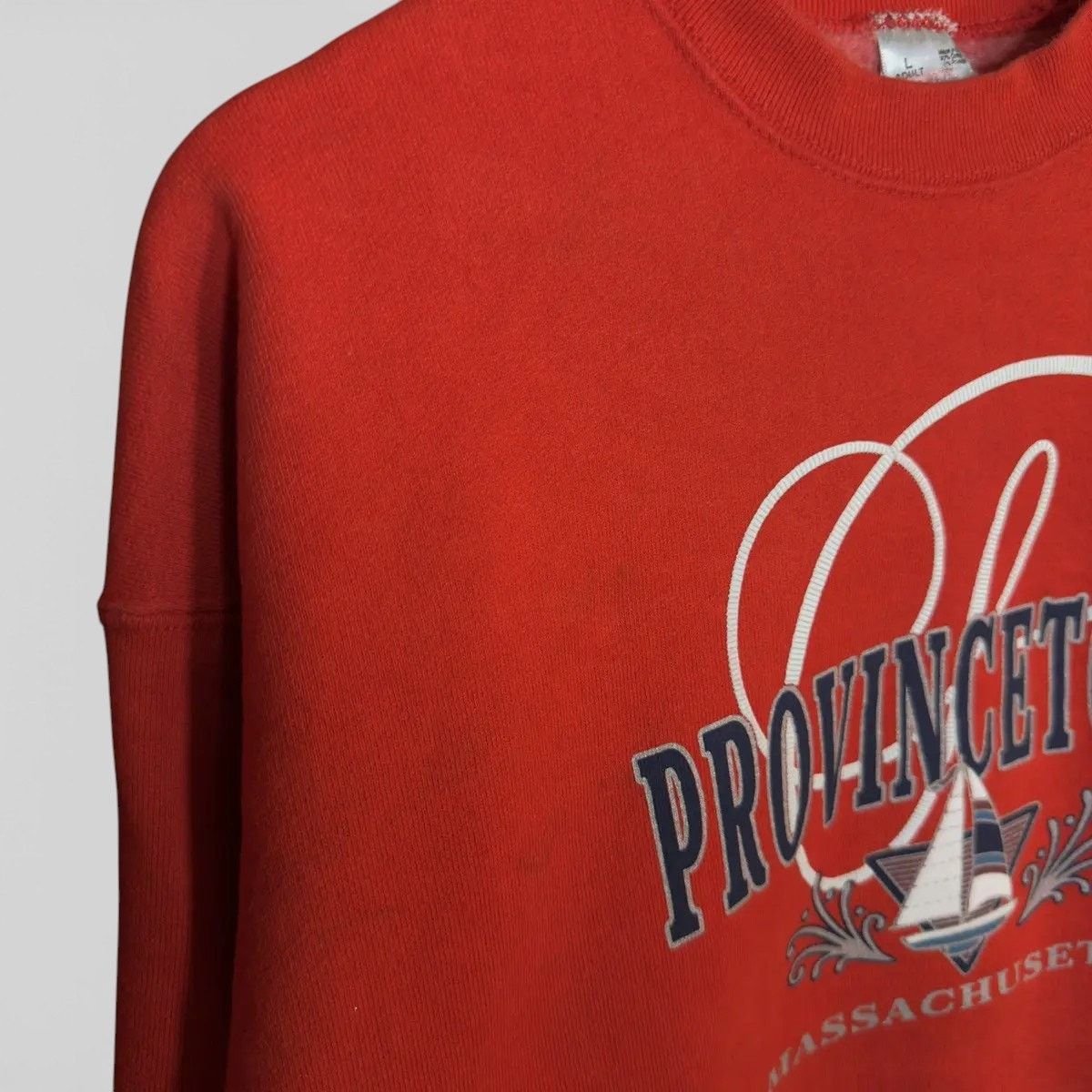 Vintage Vintage 90s Provincetown Massachusetts Crewneck Sweatshirt Size US L / EU 52-54 / 3 - 3 Thumbnail