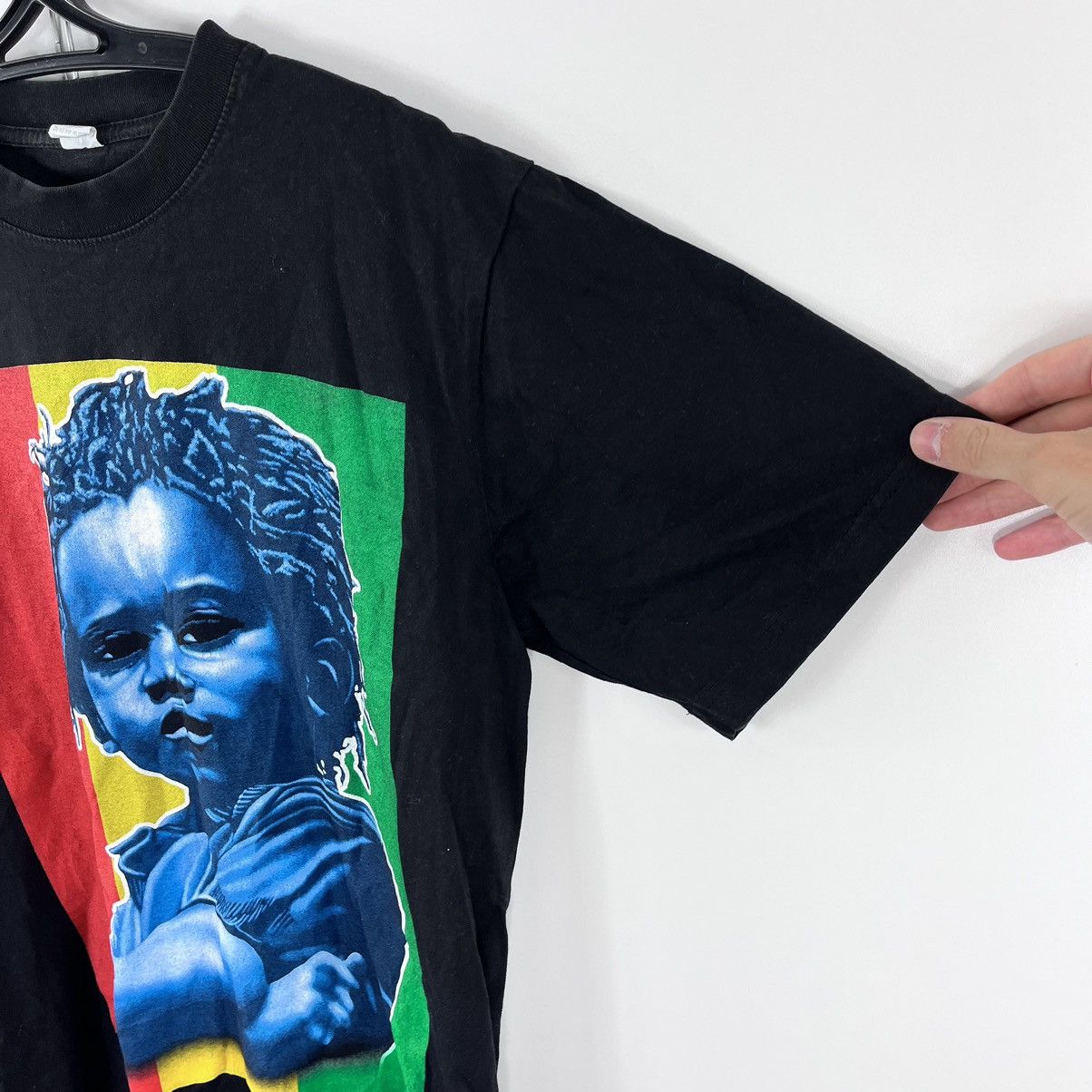 Bob Marley × Vintage Vintage 1990’s Bob Marley T-Shirt Kid Double Big Logo Size L Size US L / EU 52-54 / 3 - 4 Thumbnail