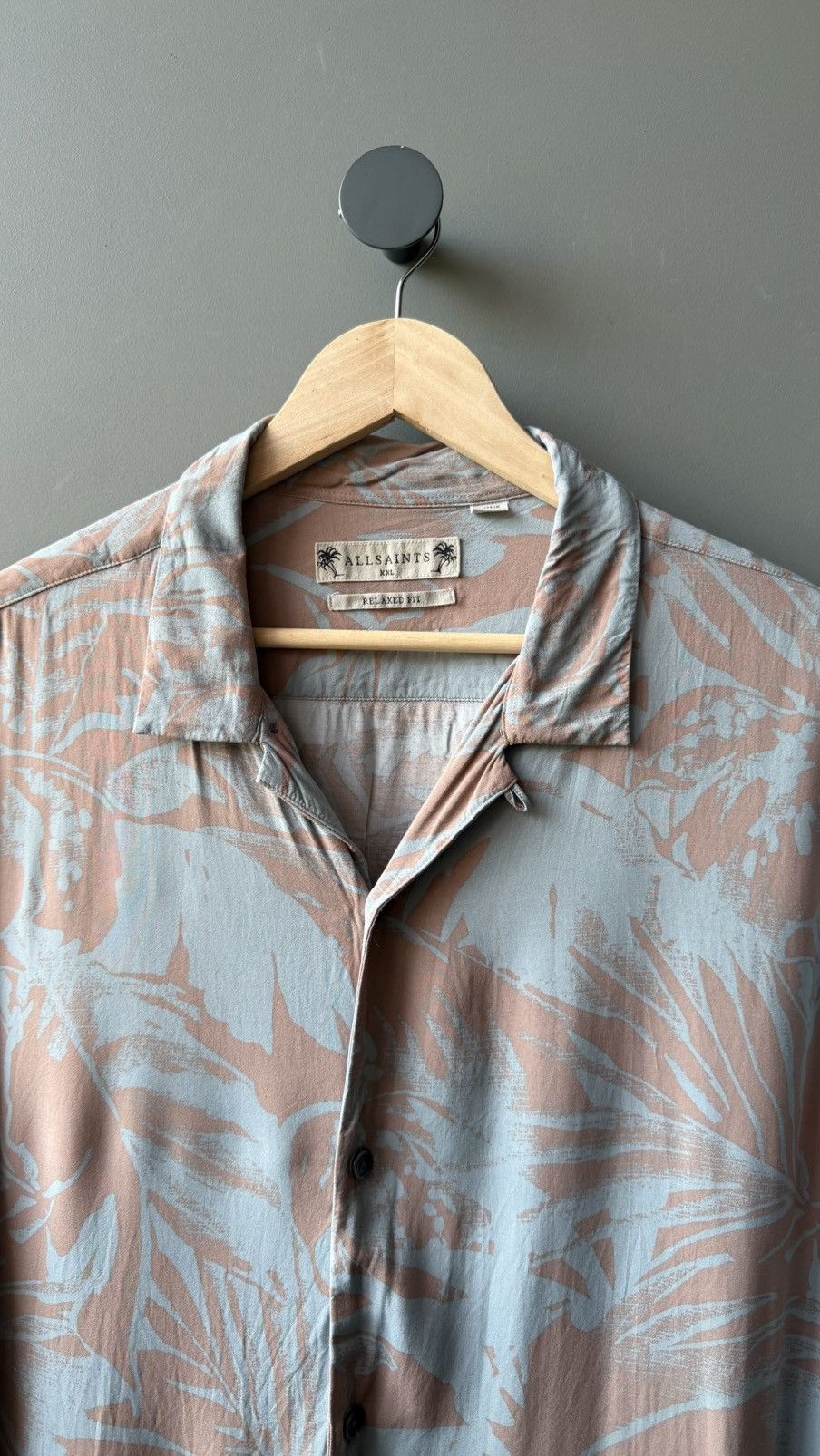 Allsaints Allsaints Lanai Viscose SS Shirt Size XXL Size US XXL / EU 58 / 5 - 2 Thumbnail