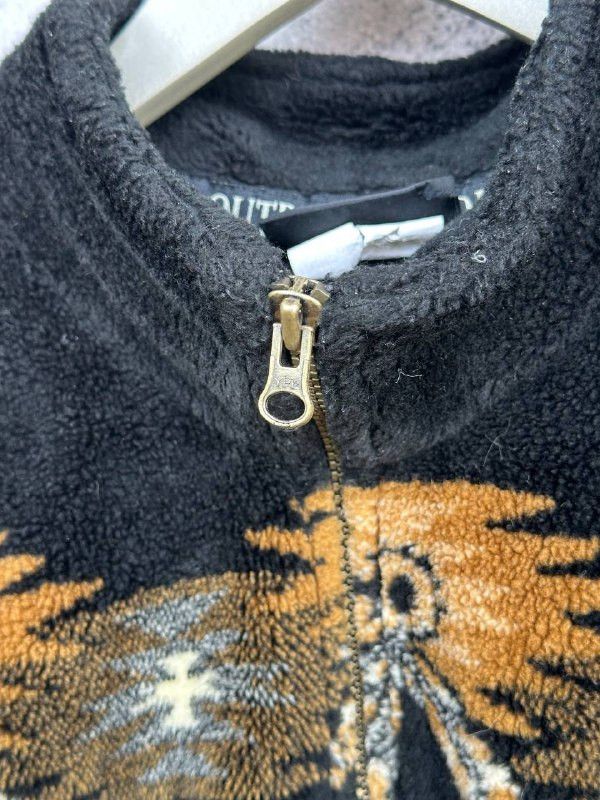 American Apparel Outback Trading Company "Bear" Native Pattern Fleece Jacket Size US L / EU 52-54 / 3 - 9 Thumbnail