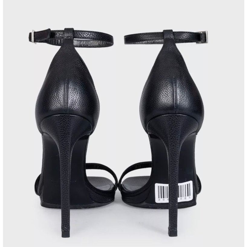 Saint Laurent Paris Saint Laurent Black Leather Tribute Heels Size 37 Size US 6 / IT 36 - 4 Thumbnail