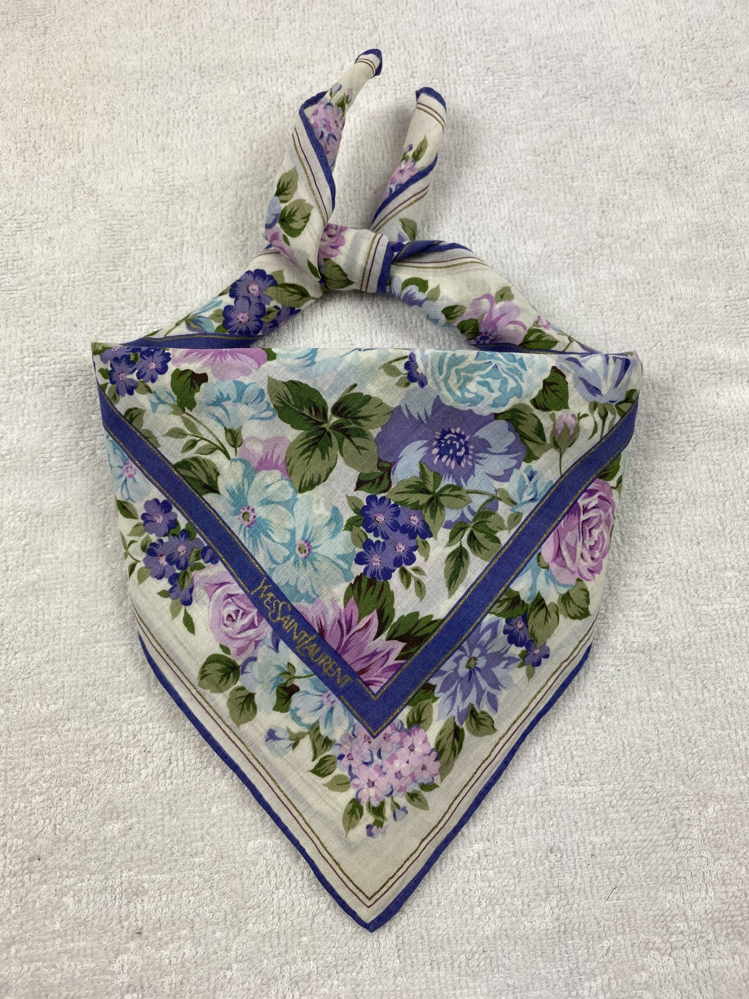 Yves Saint Laurent Yves Saint Laurent Handkerchief / Bandana / Neckerchief Size ONE SIZE - 1 Thumbnail