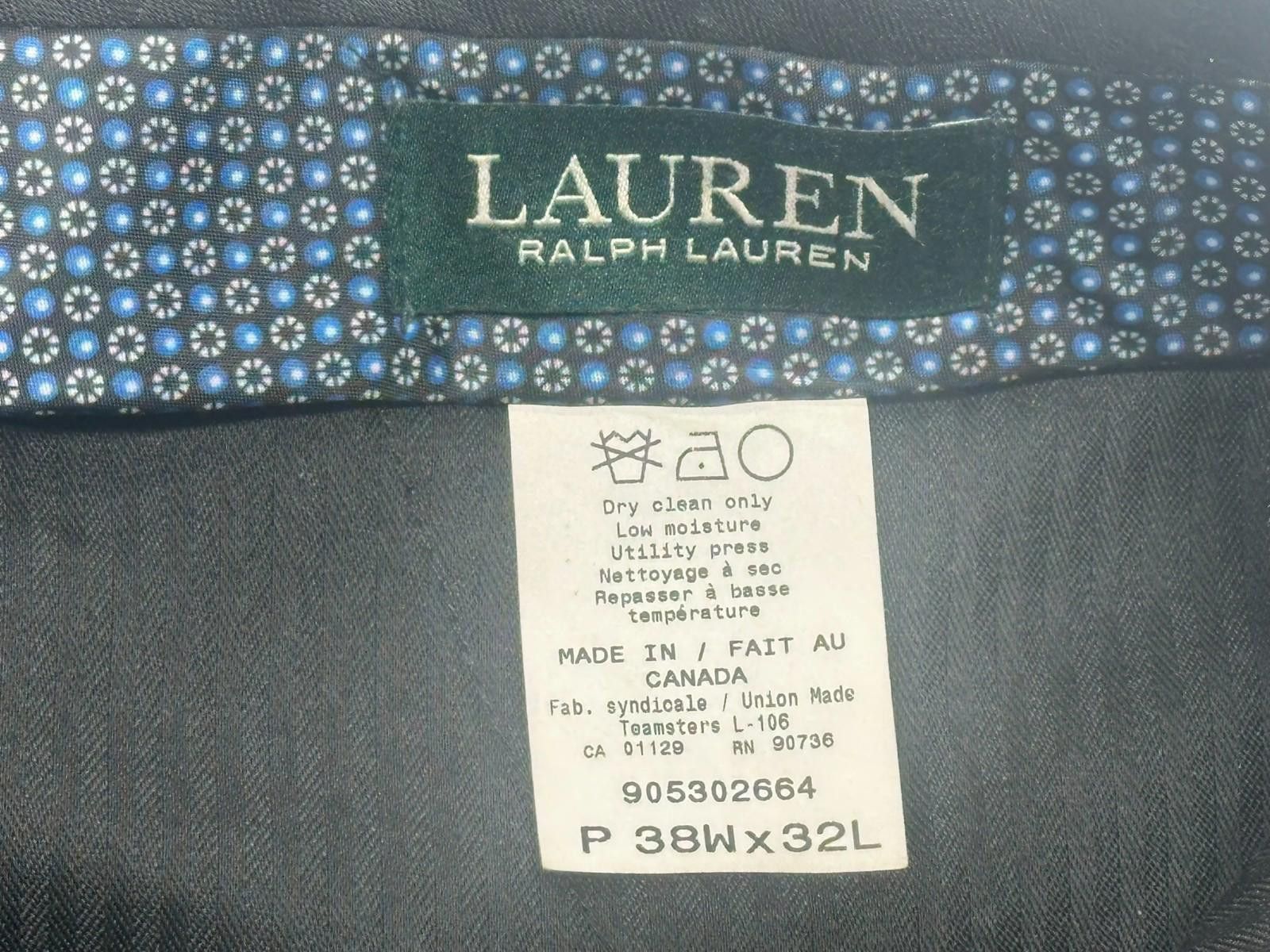 Lauren Ralph Lauren Lauren Ralph Lauren Flat Straight Dress Pants Black 38/32 Size US 38 / EU 54 - 6 Thumbnail