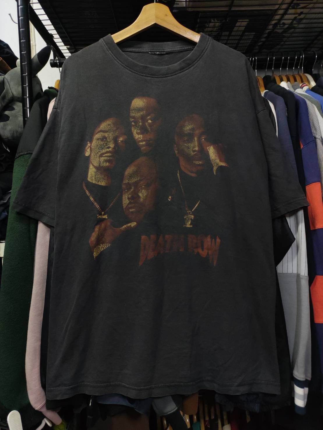 Rap Tees Vtg 00's Death Row Records Tupac,Snoop,Dogg,Dr.Dre,Suge Size US XXL / EU 58 / 5 - 2 Thumbnail