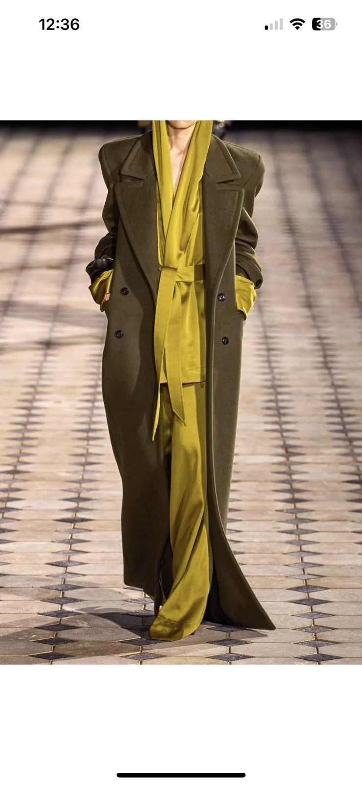 Saint Laurent Paris SAINT LAURENT Oversized Belted Double-Breasted Wool Coat Size S / US 4 / IT 40 - 1 Thumbnail