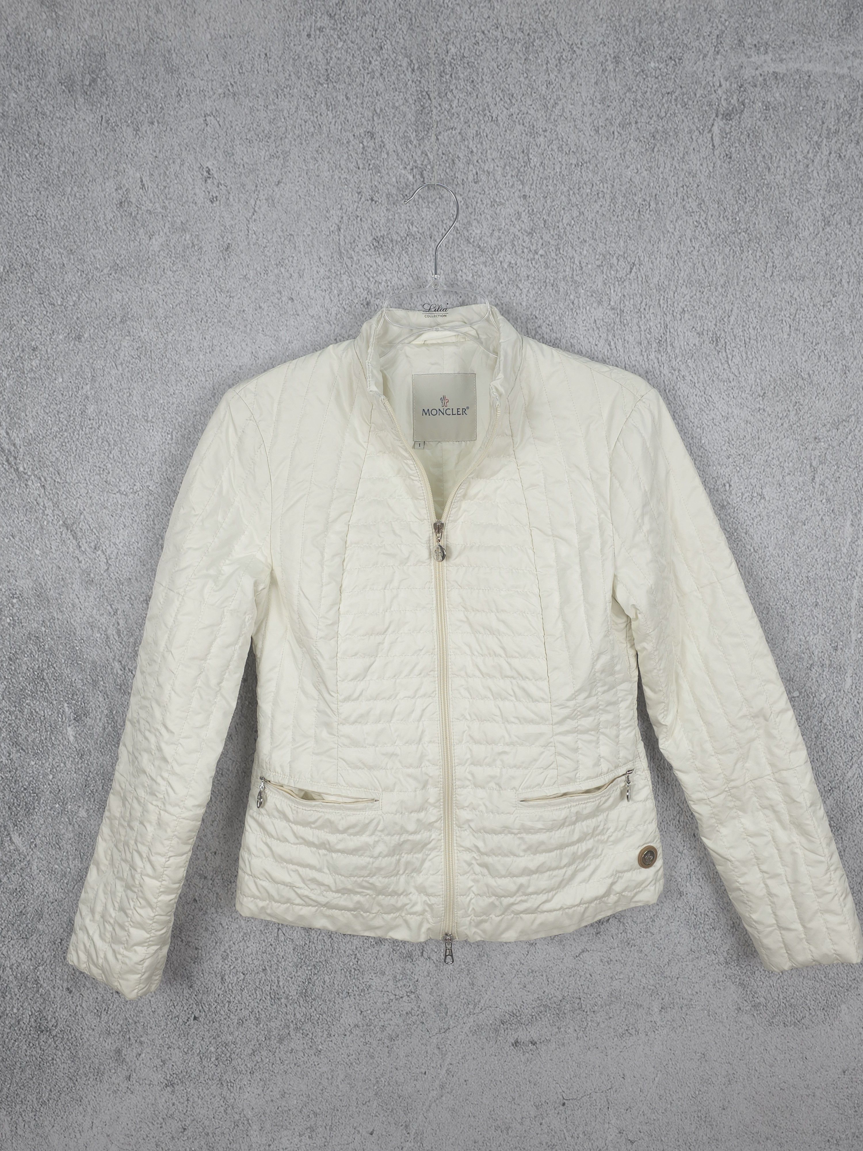 Moncler Moncler light Quilted jacket vintage ecru size S Size S / US 4 / IT 40 - 3 Thumbnail