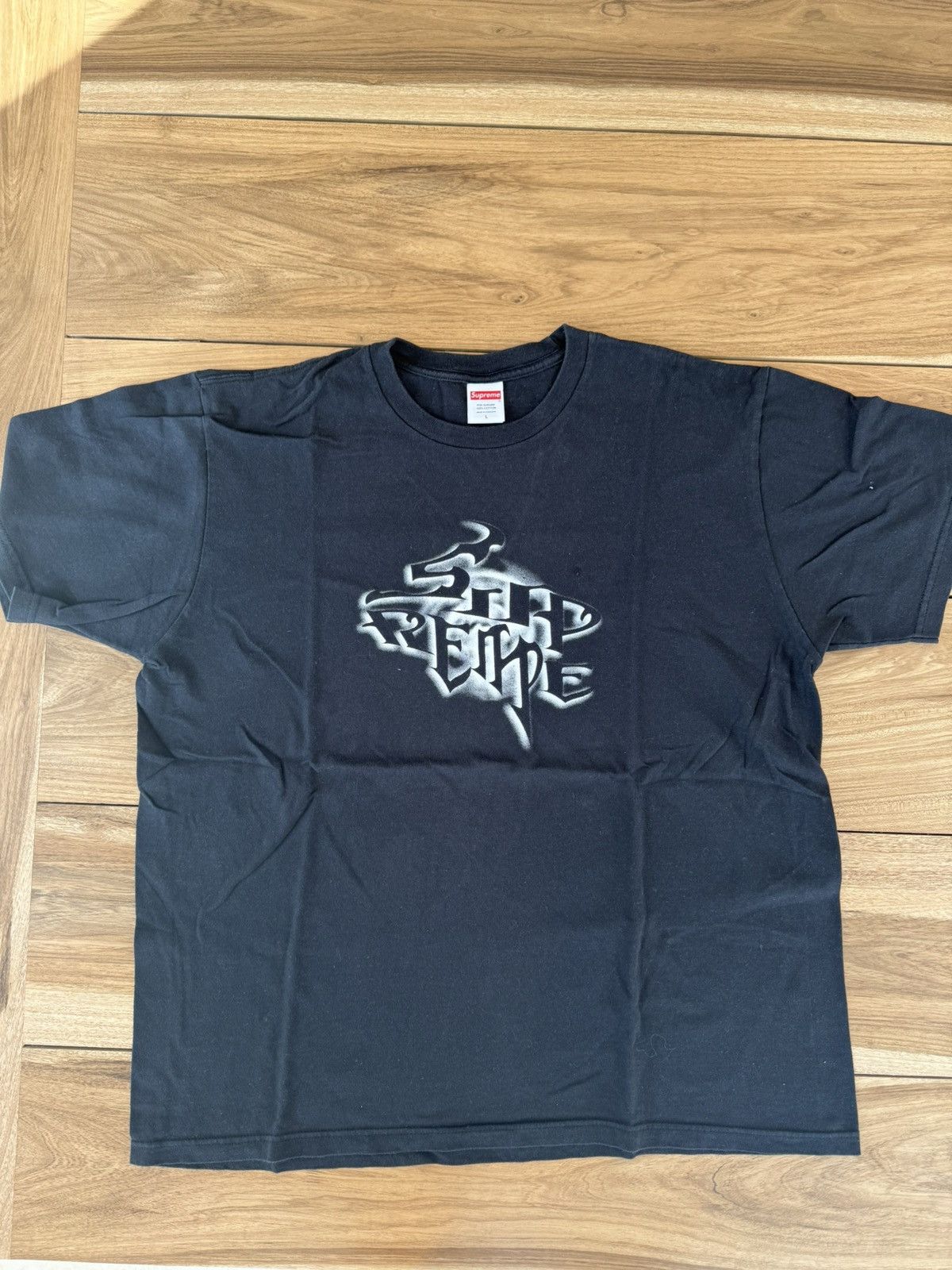 Supreme Supreme Smoke Tee Black Size US L / EU 52-54 / 3 - 2 Thumbnail