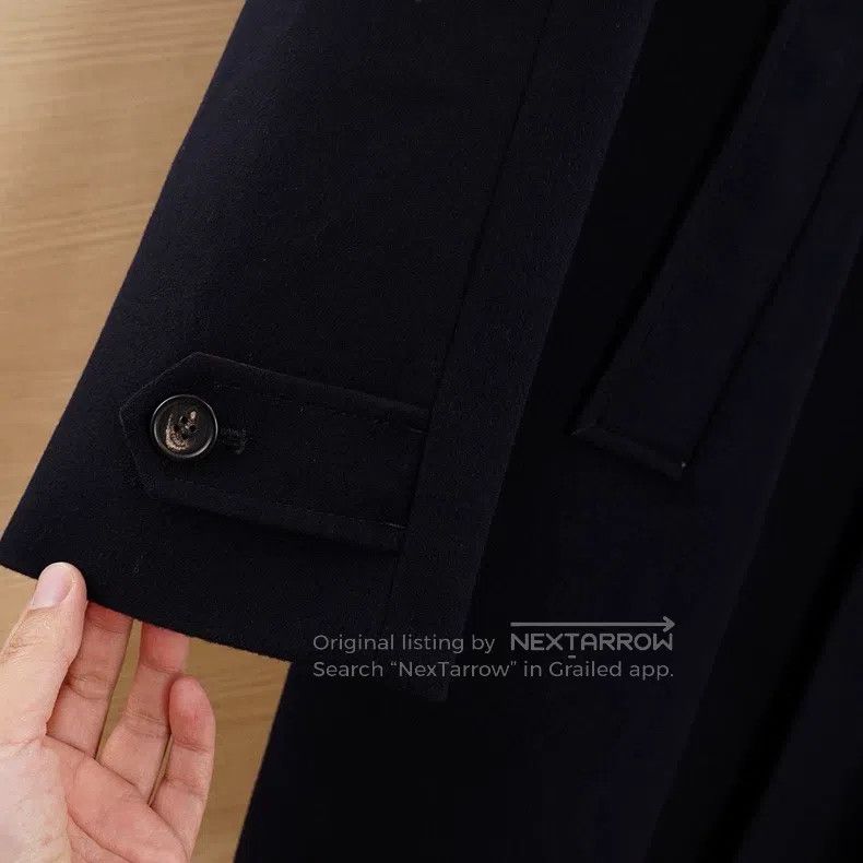 Loro Piana Loro Piana Men's trench coat, 100% cashmere navy blue Size US L / EU 52-54 / 3 - 5 Thumbnail