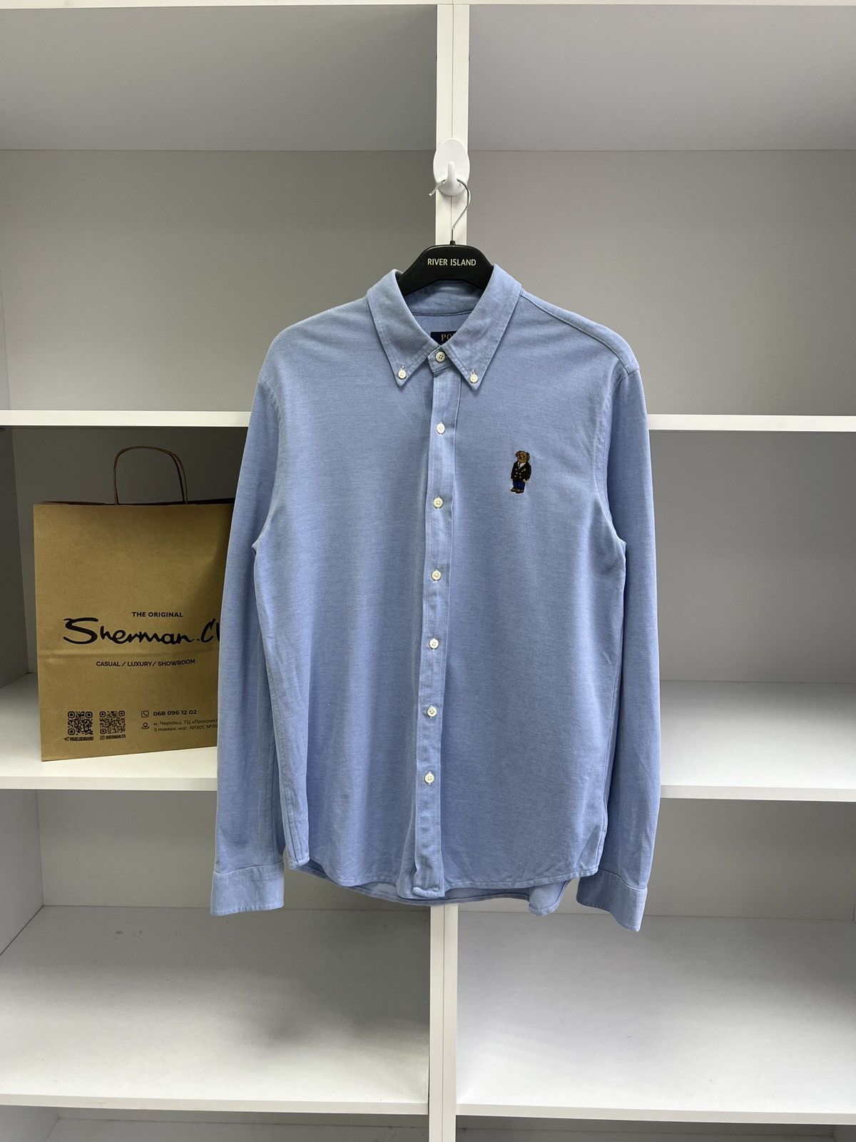 Polo Ralph Lauren × Vintage Vintage Polo Ralph Lauren Polo bear button up shirt Size US L / EU 52-54 / 3 - 1 Thumbnail