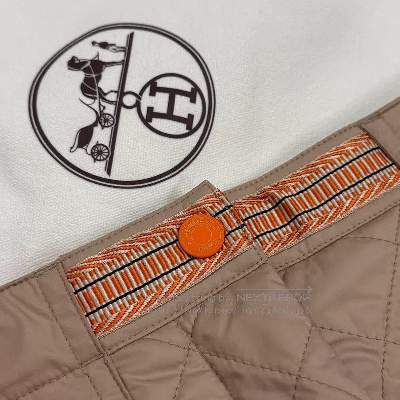 Hermes Hermes Khaki Diamond Zipper Casual Pants Size 42" / US 20 - 5 Thumbnail