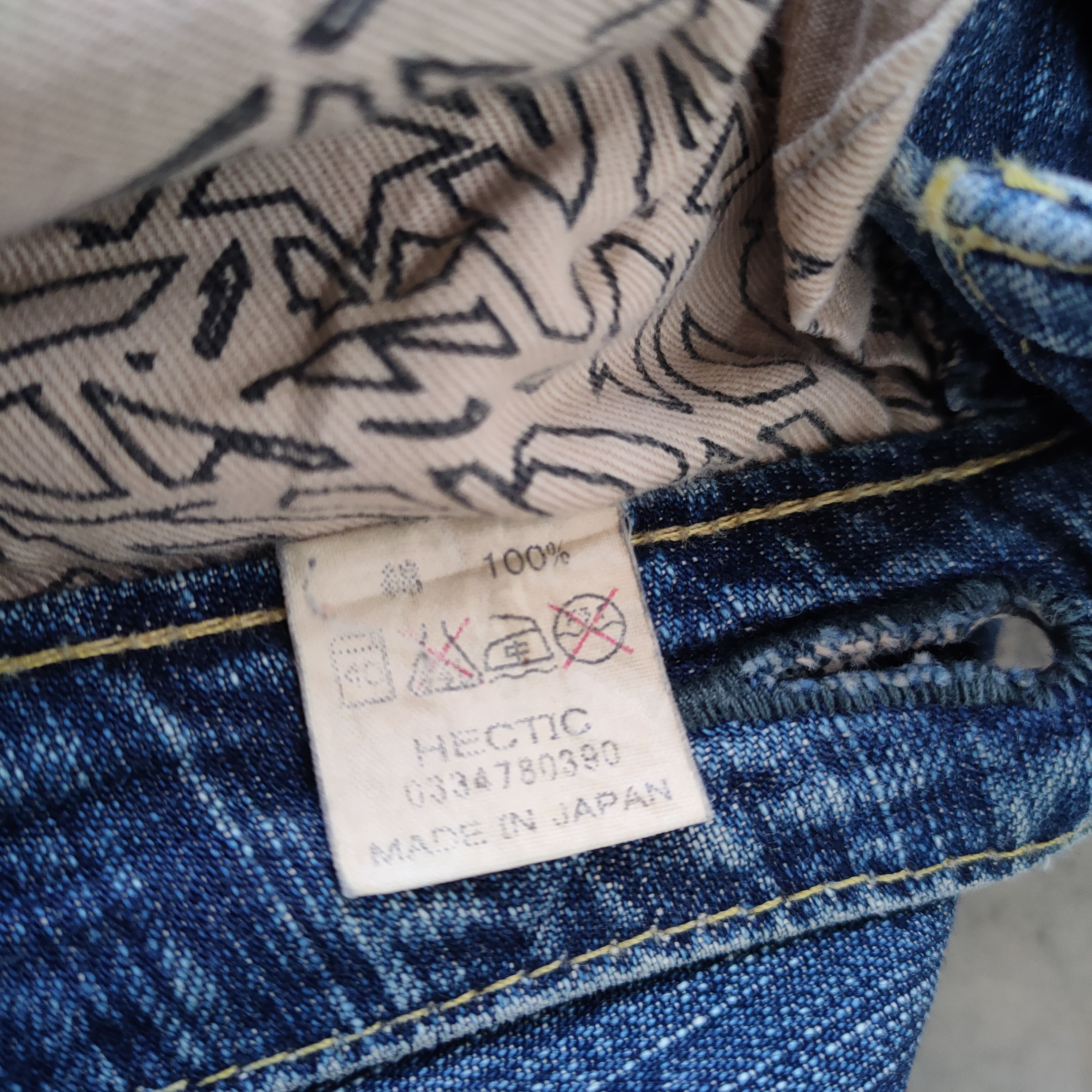 Japanese Brand W38 VINTAGE HECTIC DENIM TALON ZIP FADED RIPPED JEANS PANTS Size US 38 / EU 54 - 16 Thumbnail