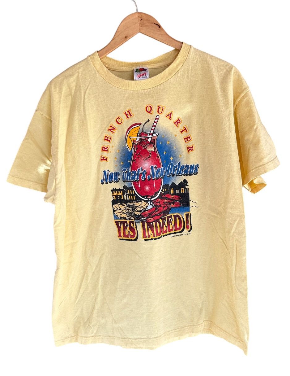 Vintage Yellow French Quarter New Orleans tee Size US XL / EU 56 / 4 - 1 Thumbnail