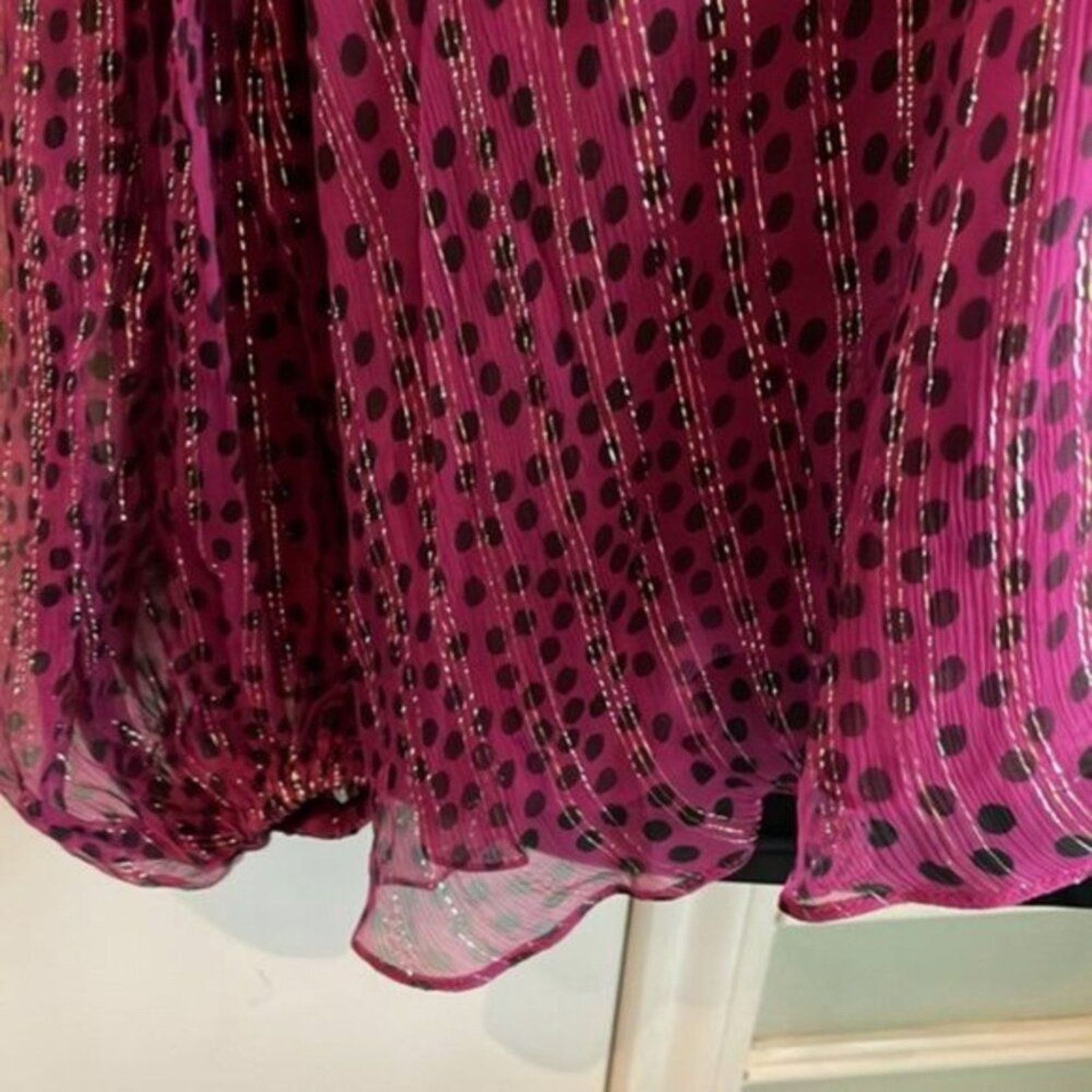 Stella McCartney Stella McCartney Women Polka Dot Blouse raspberry colored Size S / US 4 / IT 40 - 11 Thumbnail