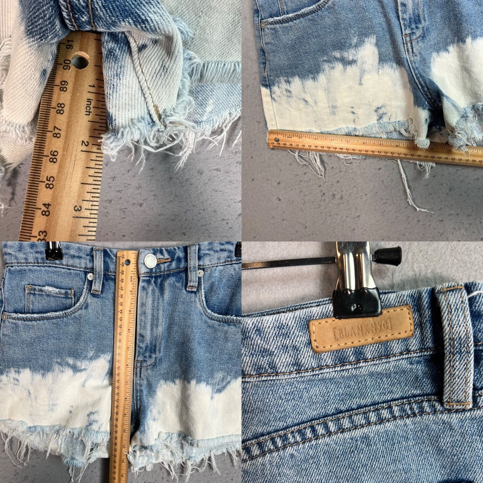 Vintage VINTAGE BLANKNYC Womens The Barrow High-Rise Denim Shorts 27 Blue Cut-Off 2 in Inseam Womens Size 27" / US 4 / IT 40 - 8 Thumbnail
