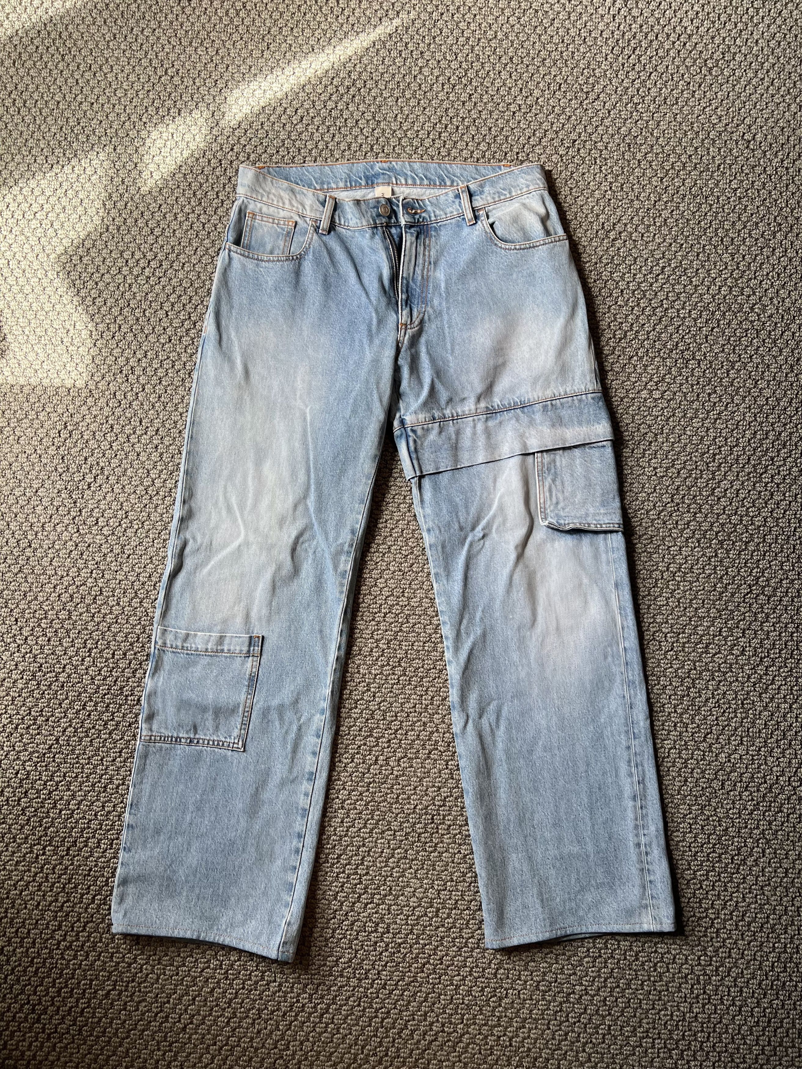 1017 ALYX 9SM 1017 ALYX Light Wash Straight Leg Cargo Denim Size US 32 / EU 48 - 1 Thumbnail