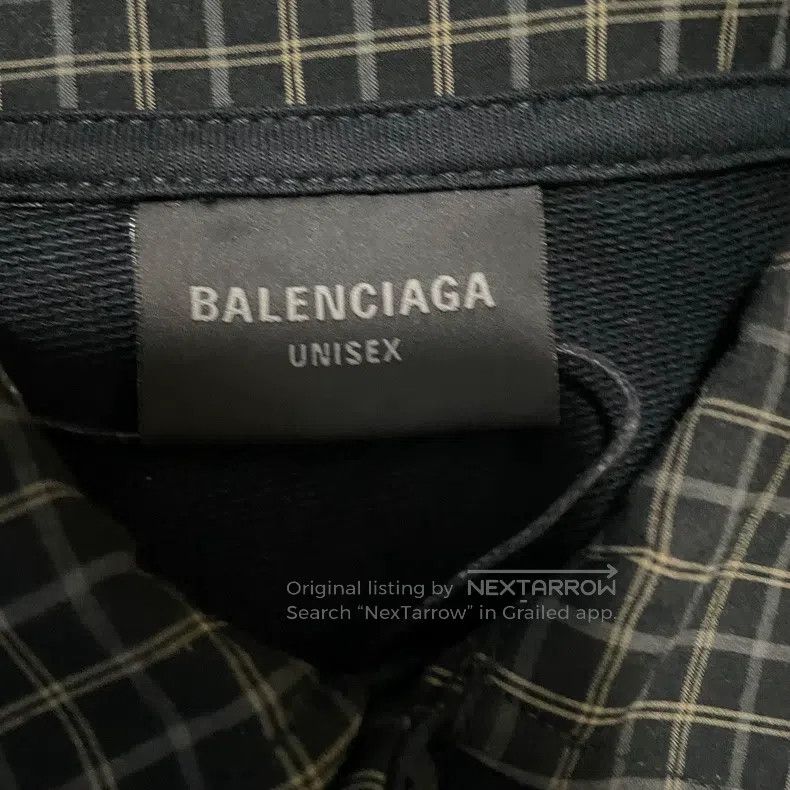Balenciaga Balenciaga Solid Plaid Collar Long Sleeve Polo Shirt Size US S / EU 44-46 / 1 - 3 Thumbnail