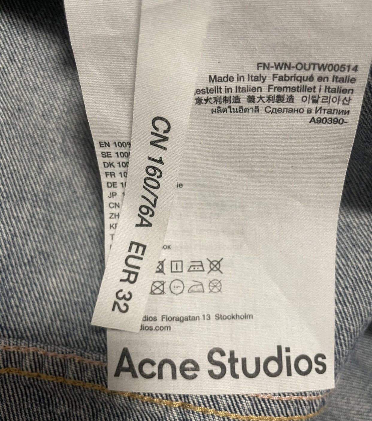 Acne Studios Acne studios Denim jacket 2412-Nextarrow Size US S / EU 44-46 / 1 - 4 Thumbnail