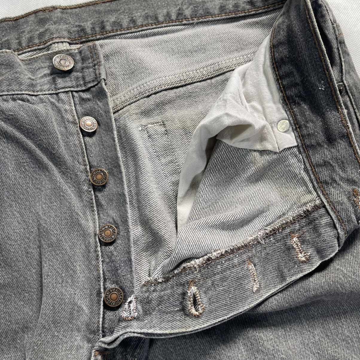Levi's Vintage Clothing Vintage 80s Levis 501 Charcoal Fades Patina Jeans Size US 35 - 5 Thumbnail