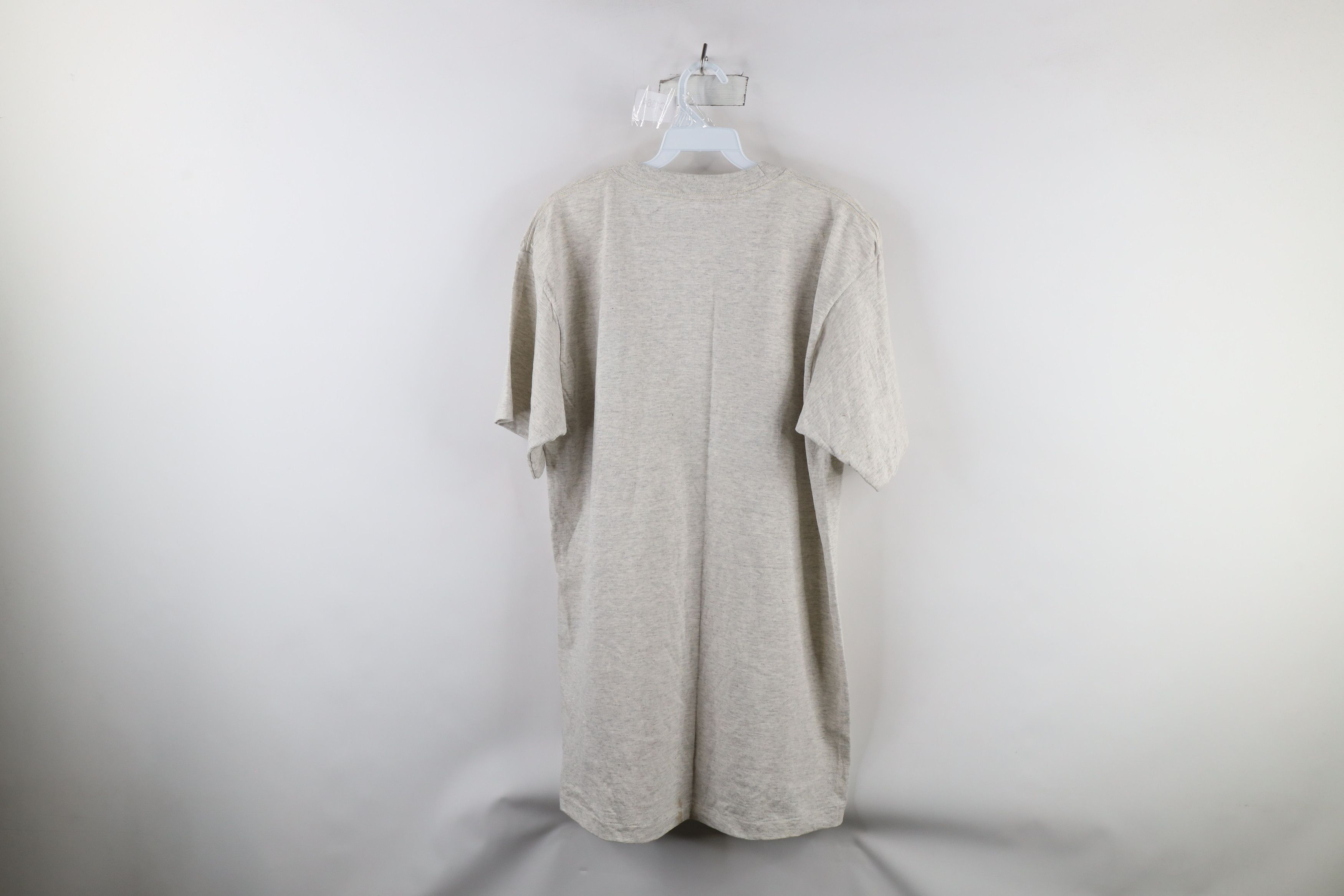 Vintage Vintage 90s Streetwear Cotton T-Shirt Heather Gray USA Size US L / EU 52-54 / 3 - 7 Thumbnail