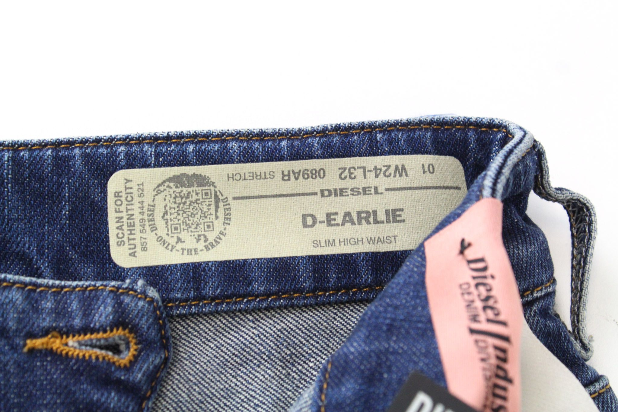 Diesel D-EARLIE 089AR W24/L32 Girls Blue Stretch Jeans 69984 Size 24" / US 00 / IT 34 - 5 Thumbnail