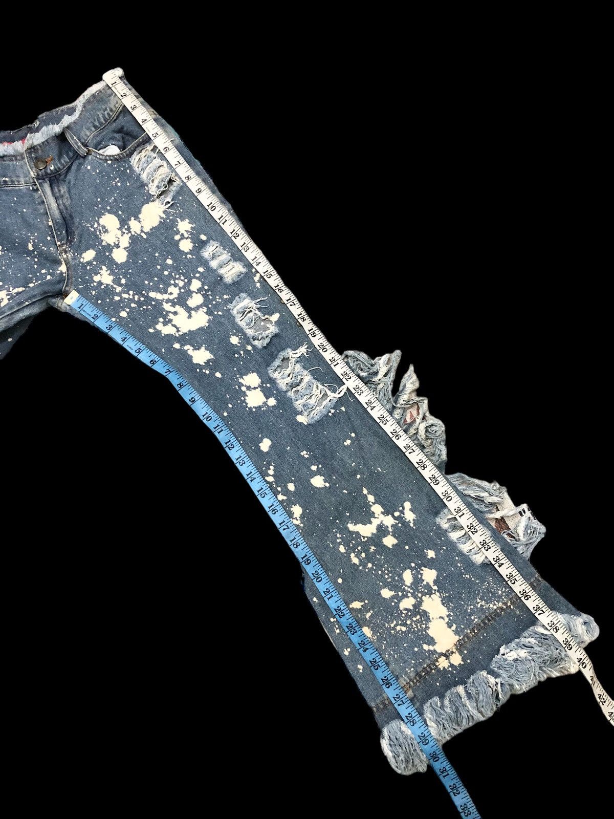 Japanese Brand FLARED BLEACHED WINK WINK DENIM Size 28" / US 6 / IT 42 - 8 Thumbnail