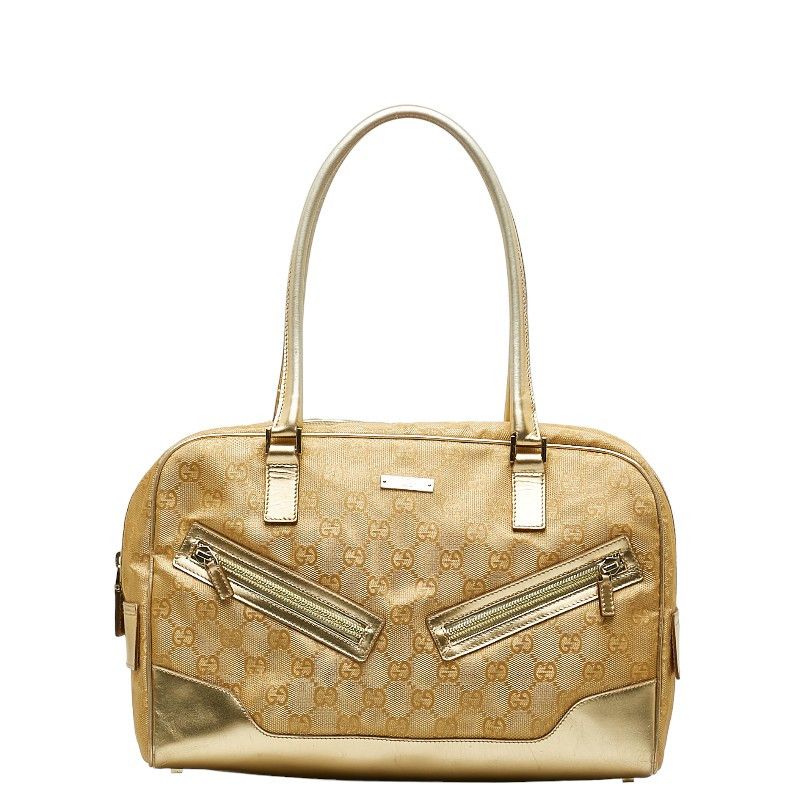 image of Gucci GG Lurex Bowler Bag in Brown, Women's