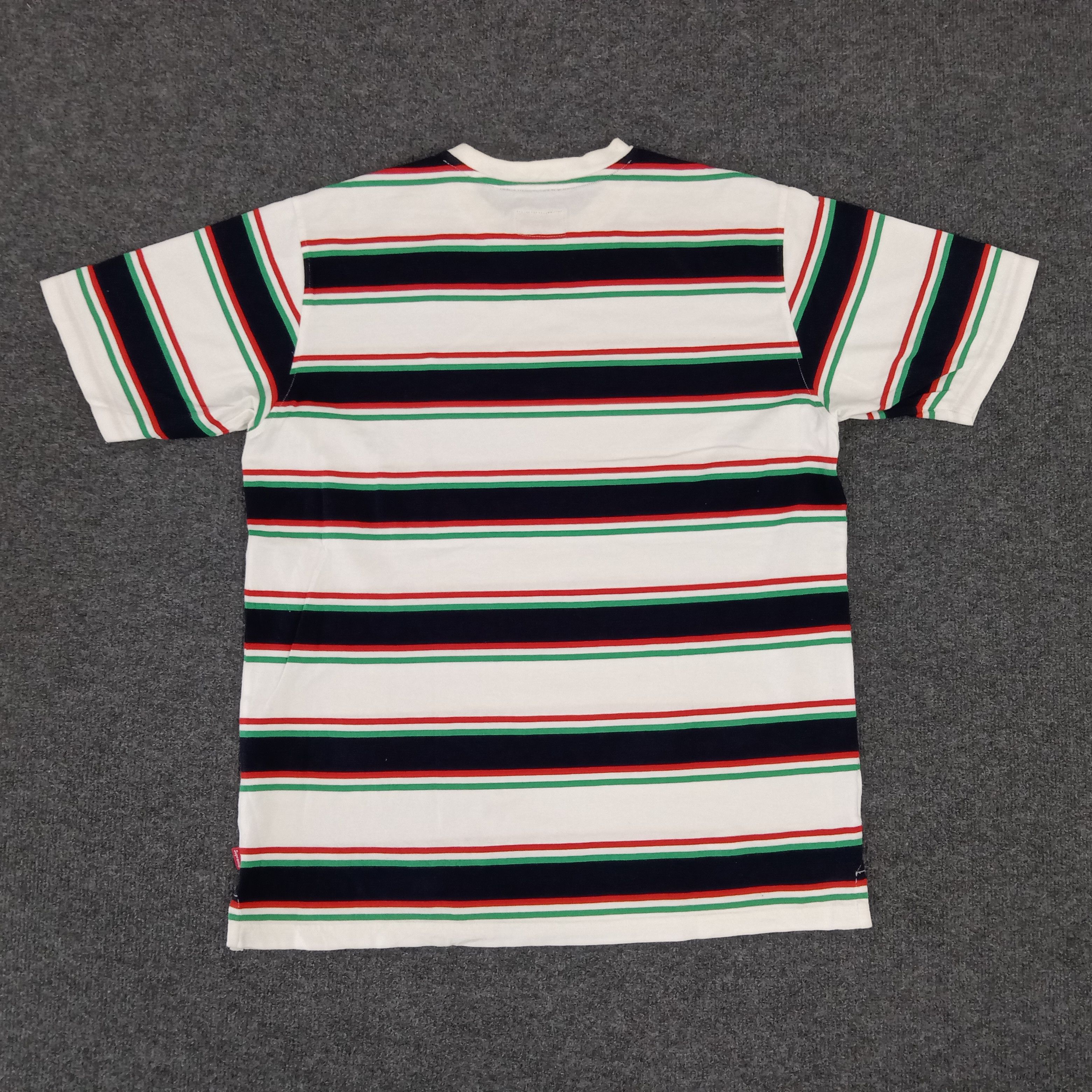 Supreme × Vintage Supreme Streetwear Style Stripes Tshirt Size US L / EU 52-54 / 3 - 3 Thumbnail